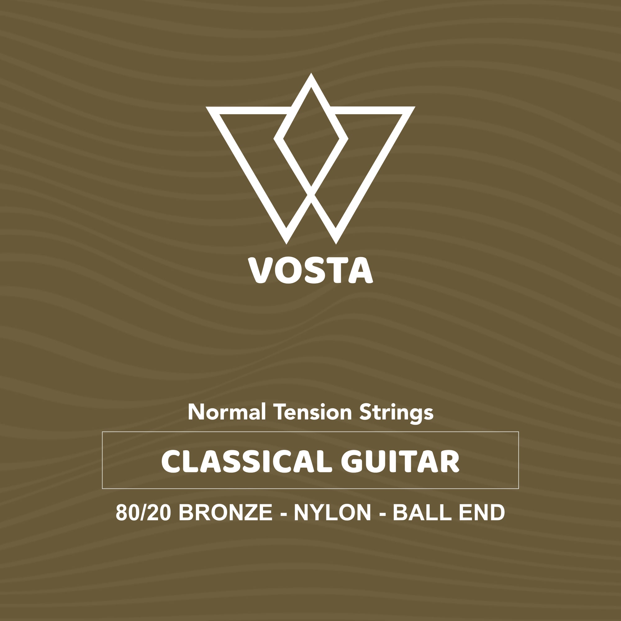 Vosta 80/20 Bronze Nylon Classical Guitar Strings - Normal Ball-End