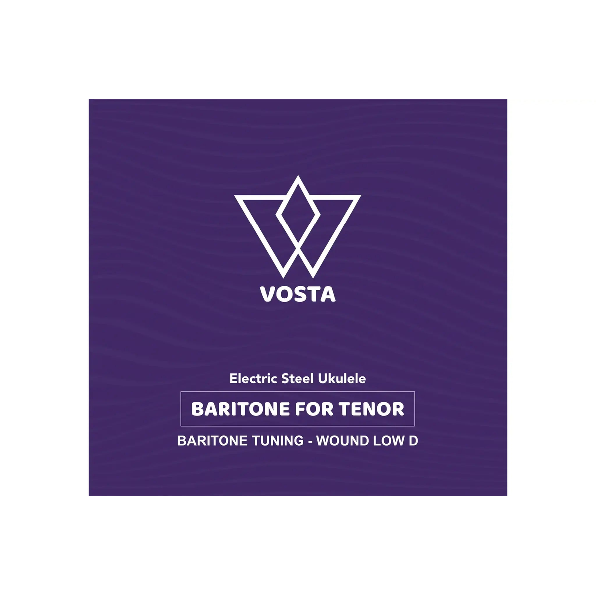 VOSTA_ELECTRIC_STEEL_UKULELE_BARITONE_FOR_TENOR_BARITONE_TUNING_WOUND_LOW_D____front | Terry Carter Music Store