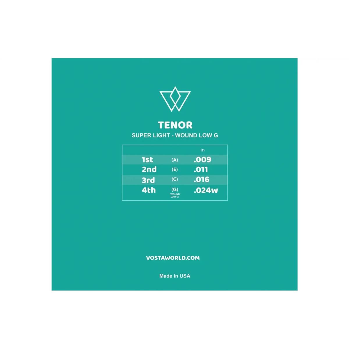 VOSTA_ELECTRIC_STEEL_UKULELE_TENOR_SUPER_LIGHT_WOUND_LOW_G____back | Terry Carter Music Store