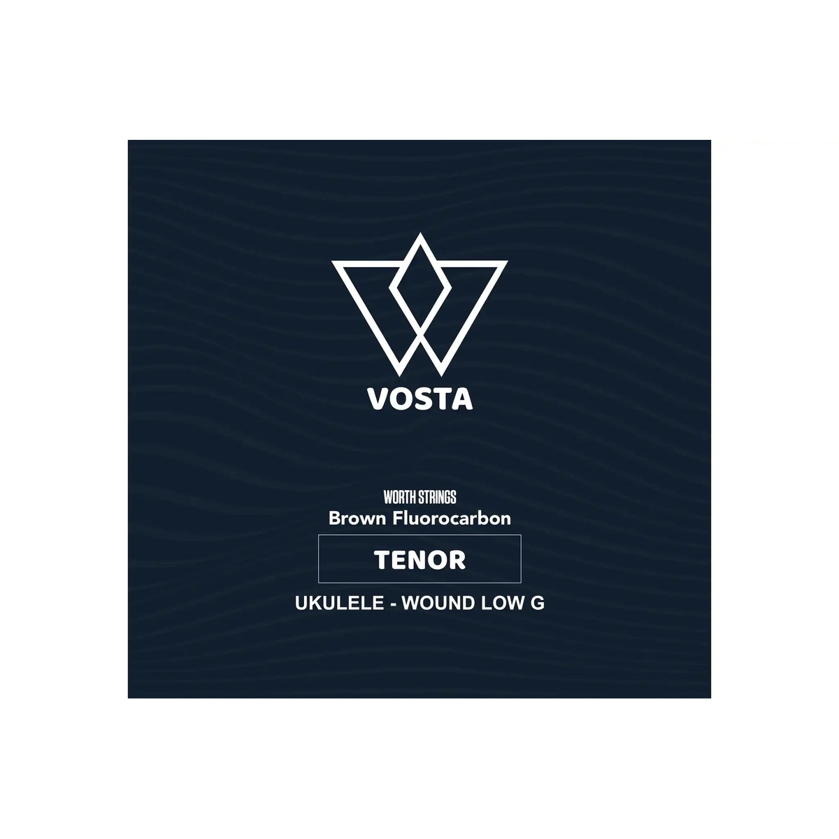 VOSTA_WORTH_BROWN_FLUOROCARBON_TENOR_UKULELE_WOUND_LOW_G____front | Terry Carter Music Store