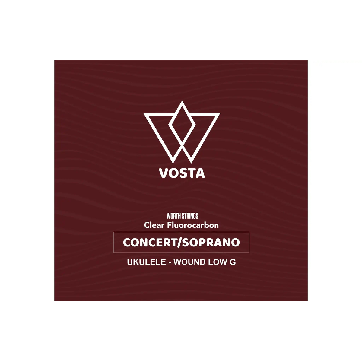 VOSTA_WORTH_CLEAR_FLUOROCARBON_CONCERT_SOPRANO_UKULELE_WOUND_LOW_G____front | Terry Carter Music Store
