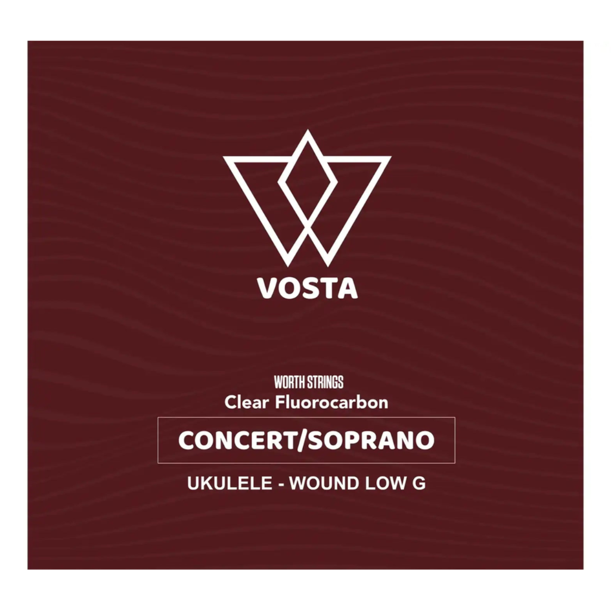 VOSTA_WORTH_CLEAR_FLUOROCARBON_CONCERT_SOPRANO_UKULELE_WOUND_LOW_G____front | Terry Carter Music Store