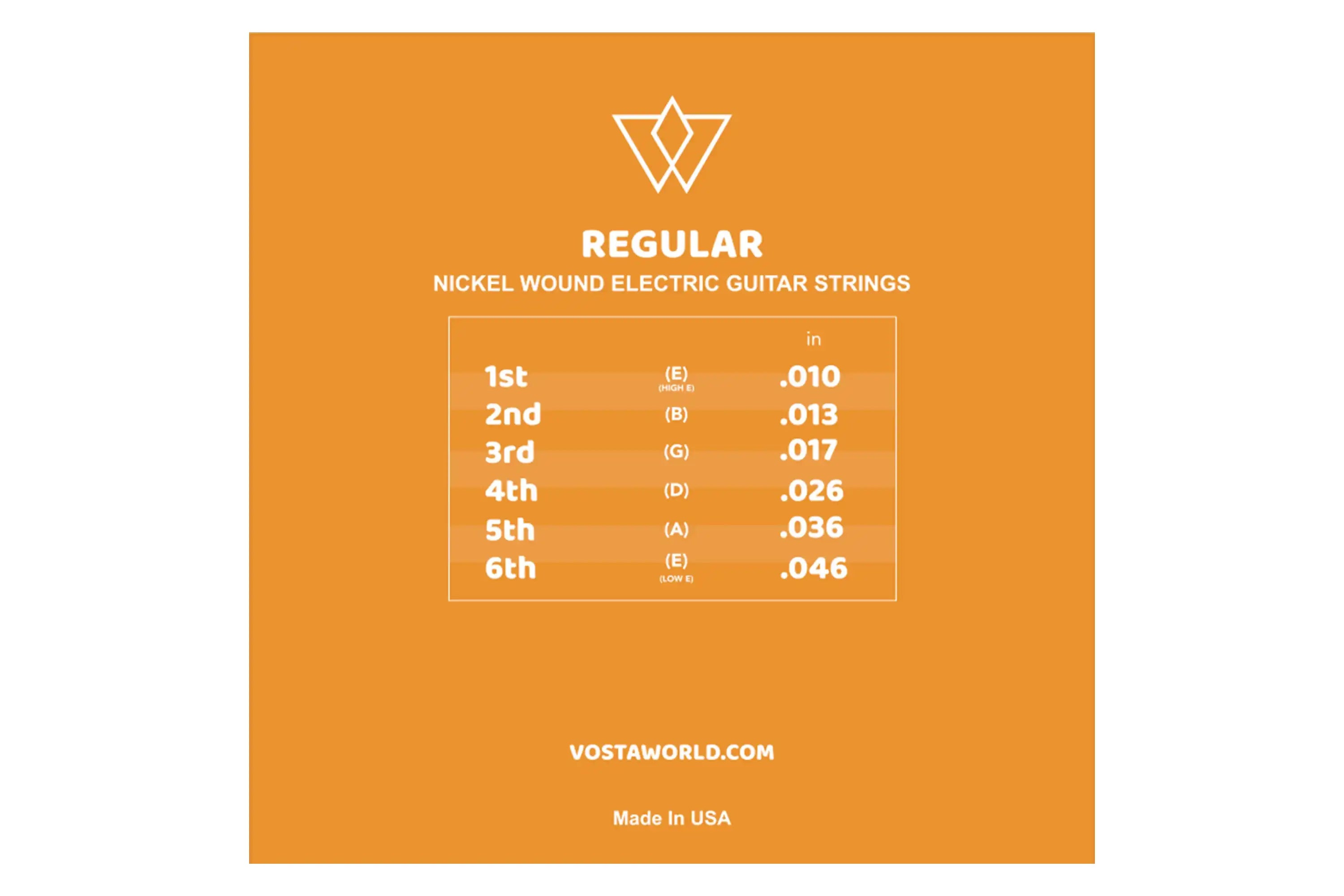 Vosta Electric Guitar Strings