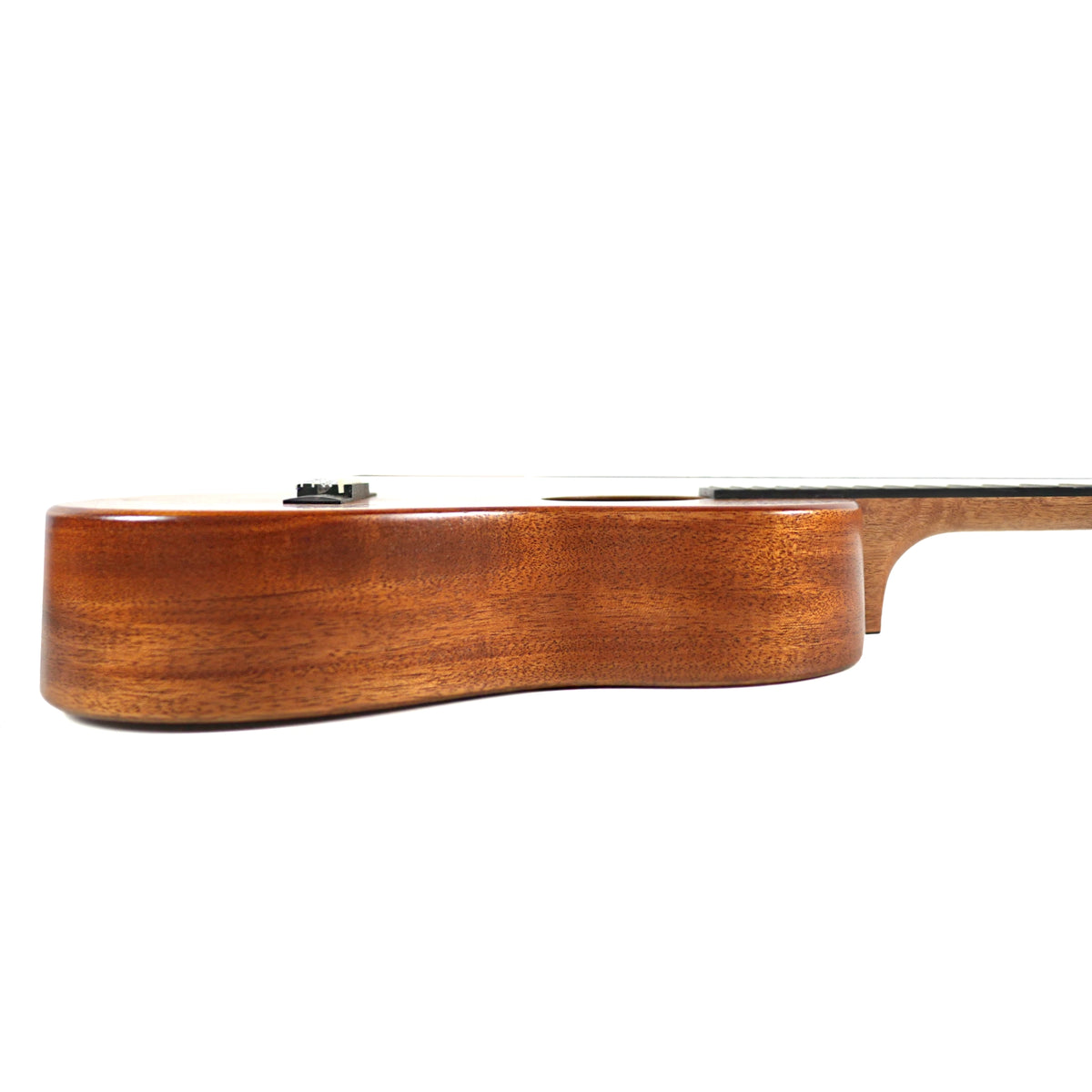 Kala KA-WF-AMHG-B All Solid Mahogany Waterfall Baritone Ukulele + 12-Month Lessons