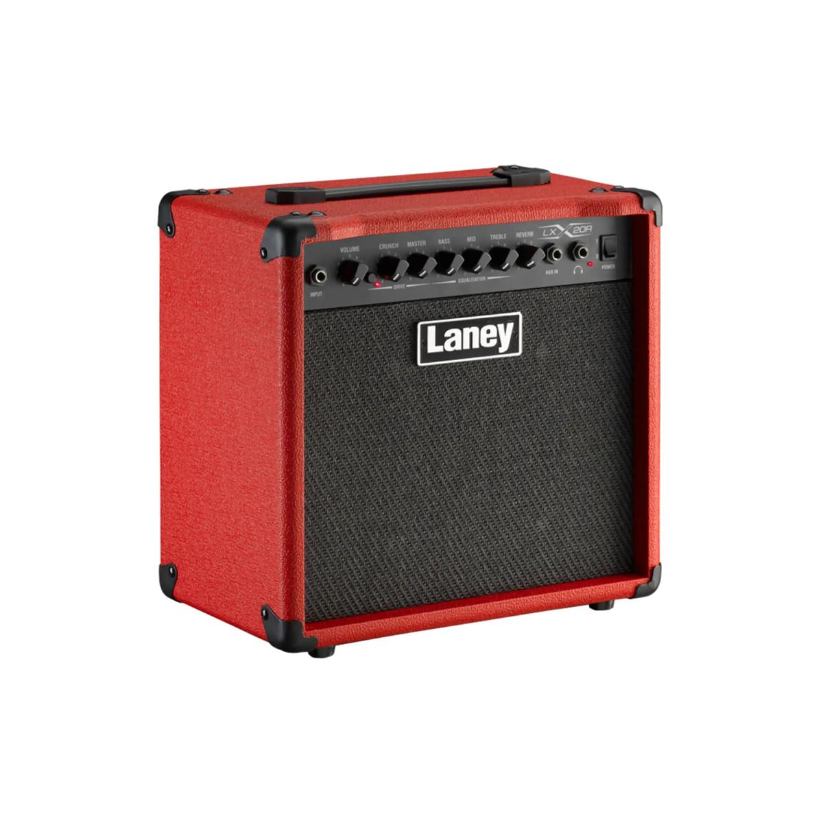 Laney LX20R-RED 20W combo amp, angled view from the left