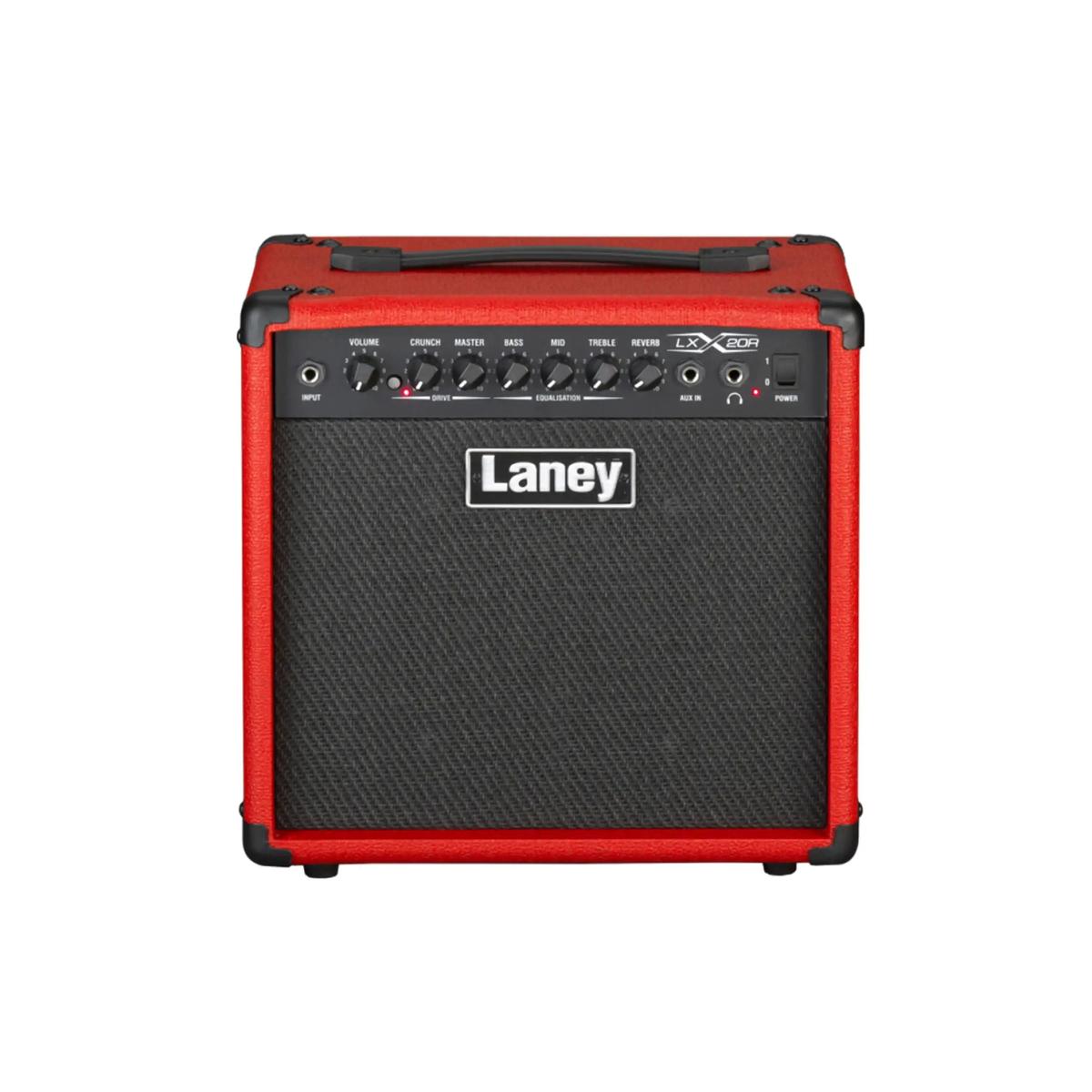 Laney LX20R-RED 20W electric guitar combo amp, front with red trim