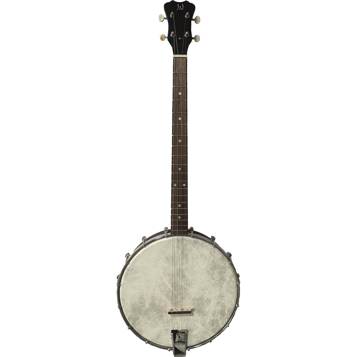 J.N. Guitars Moonshine MOON S4 4-string tenor open-back banjo, satin natural, front view