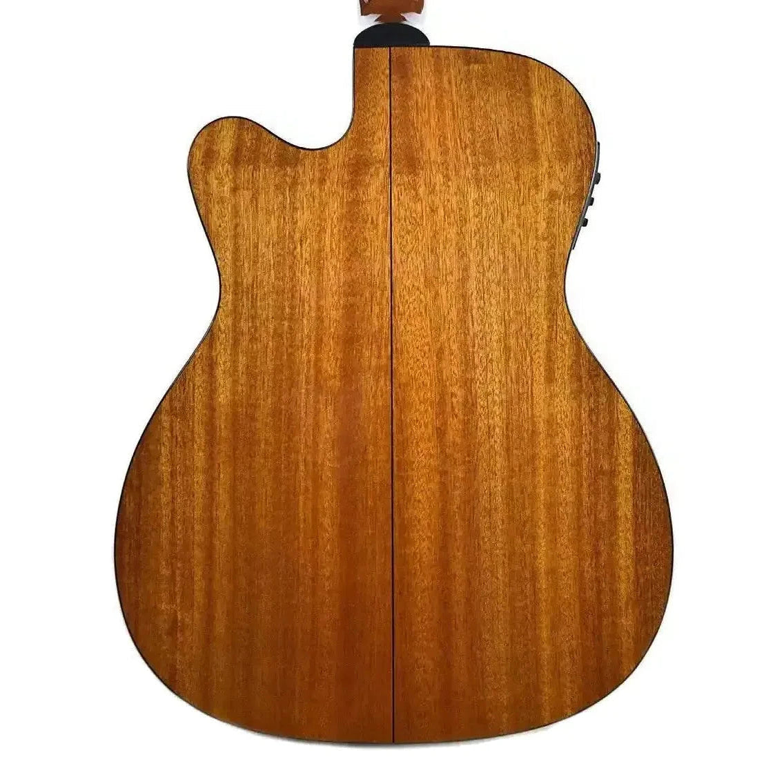 Blueridge BR-143CE acoustic-electric guitar back, showing solid mahogany with a high-gloss finish.