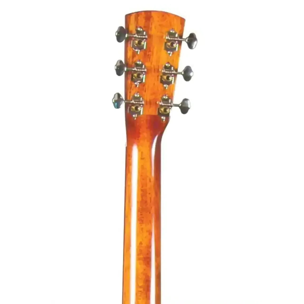 Blueridge BR-160AE acoustic-electric guitar neck and headstock with chrome tuners and high-gloss finish.