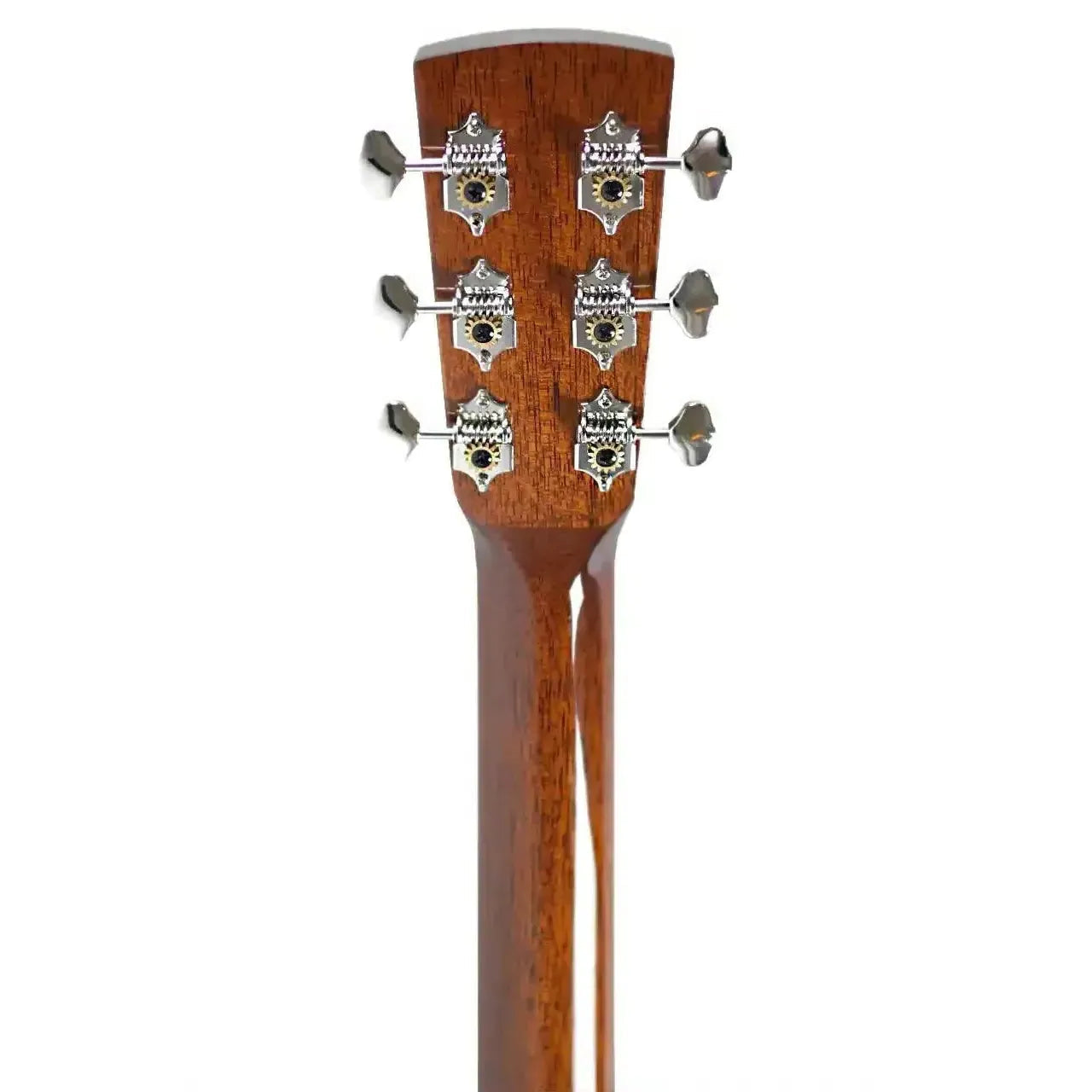 Blueridge BR-240 LTD dreadnought guitar headstock and neck, showing tuners and mahogany wood grain.