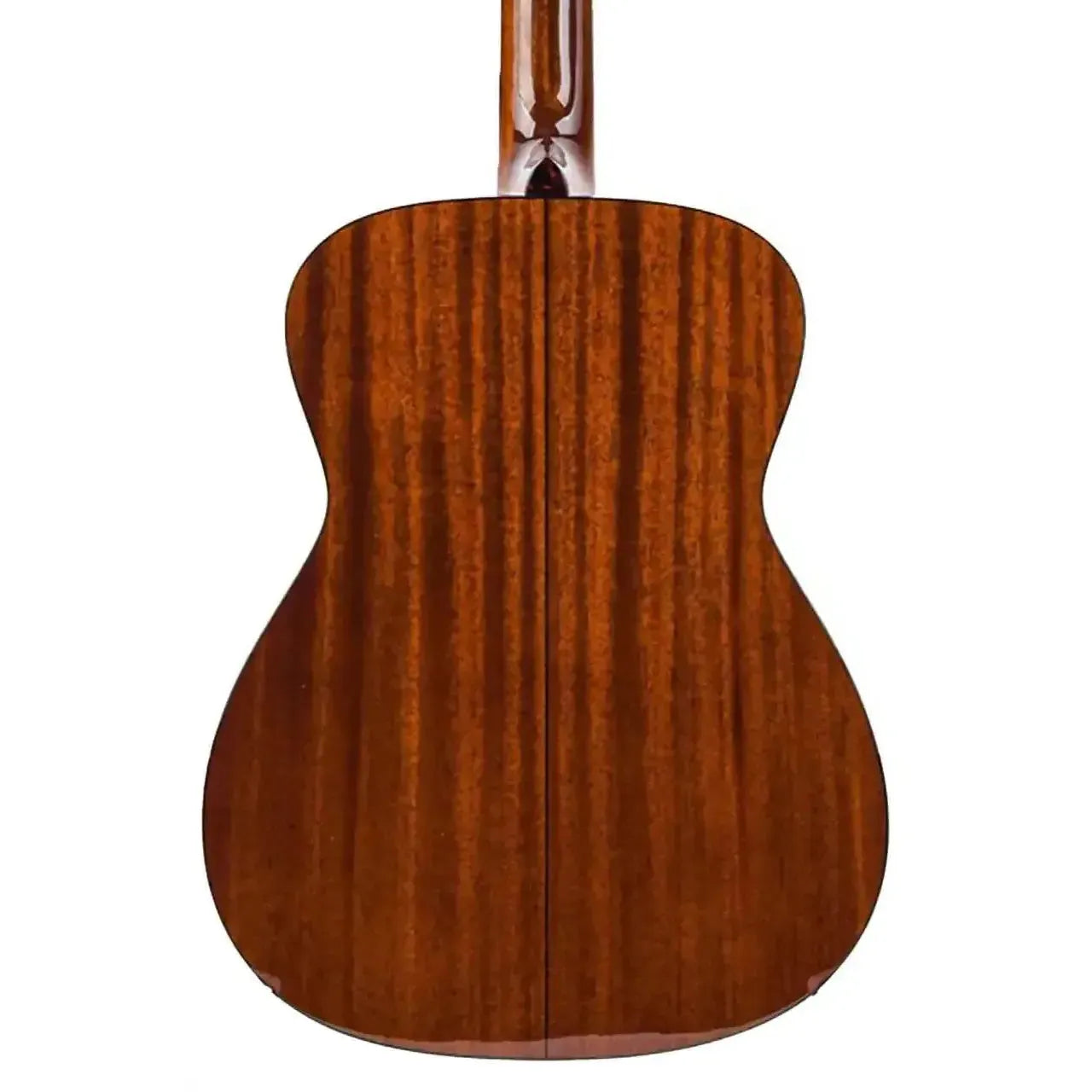 Blueridge BR-243E 000 acoustic-electric guitar back, showing solid mahogany with a high-gloss finish.