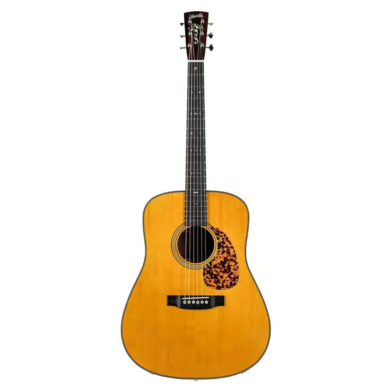 Blueridge BR-260 Prewar Series acoustic dreadnought guitar with a vintage-toned spruce top and tortoise pickguard.