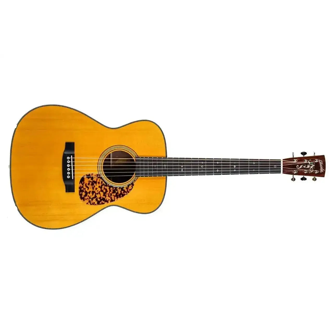 Blueridge BR-263 Prewar Series 000 acoustic guitar with vintage sunburst finish, tortoise pickguard.