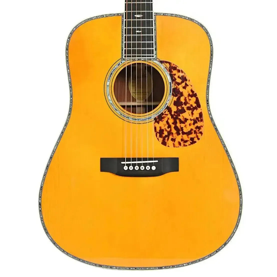 Blueridge BR-280E Acoustic-Electric Dreadnought Guitar with aged spruce top, abalone trim, and tortoise pickguard.