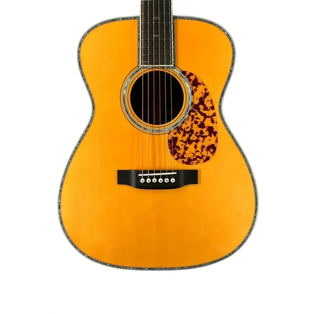 Blueridge BR-283 Prewar Series 000 acoustic guitar with solid spruce top, rosewood back, and tortoiseshell pickguard.