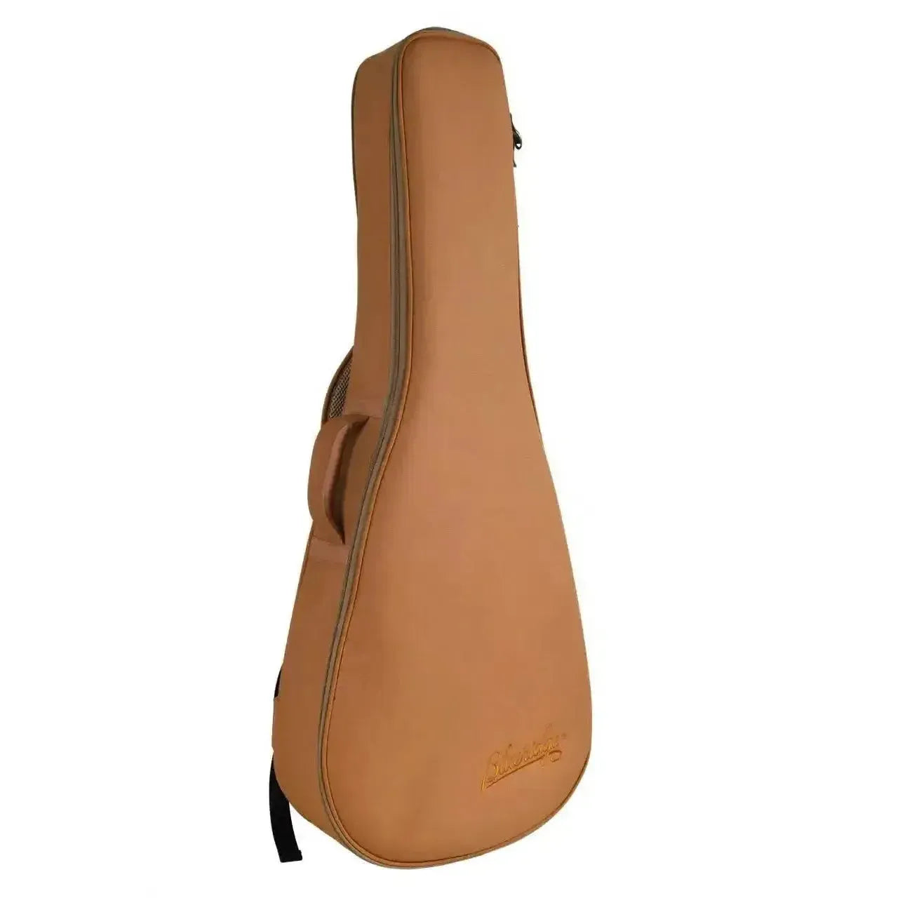 Blueridge BR-60TE tenor guitar brown soft case with zipper and handle.
