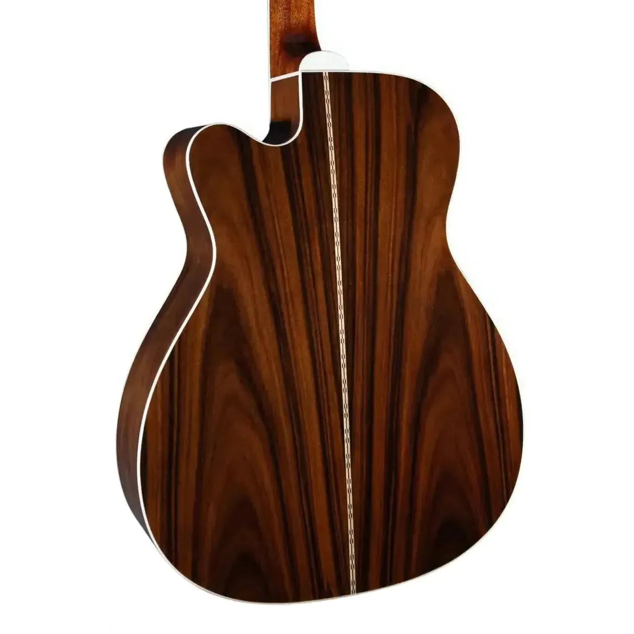 Blueridge BR-73CE 000 acoustic-electric guitar back, Santos rosewood with high-gloss natural finish.