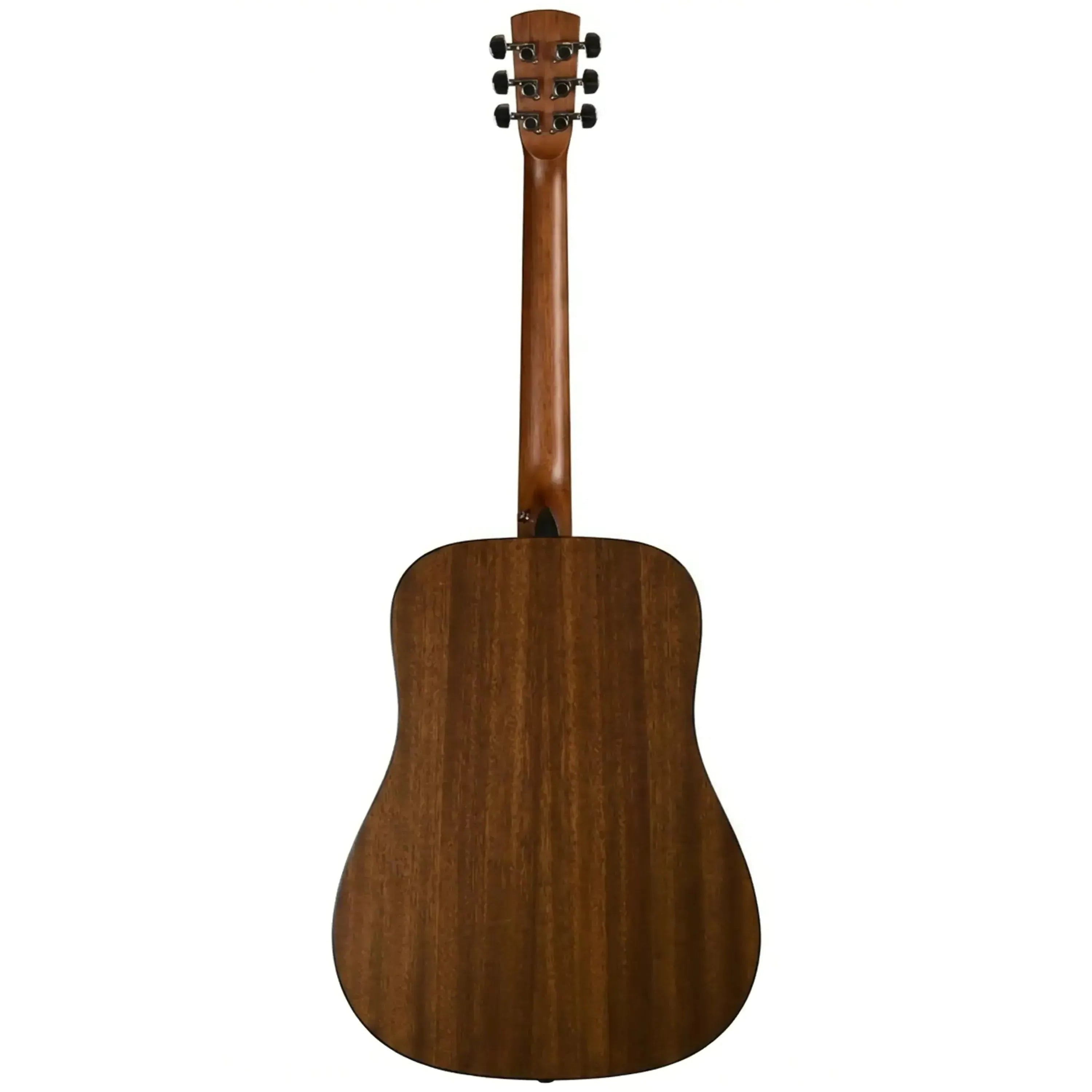 Back of a Bristol by Blueridge BD-16 Dreadnought Acoustic Guitar, showing mahogany wood grain.