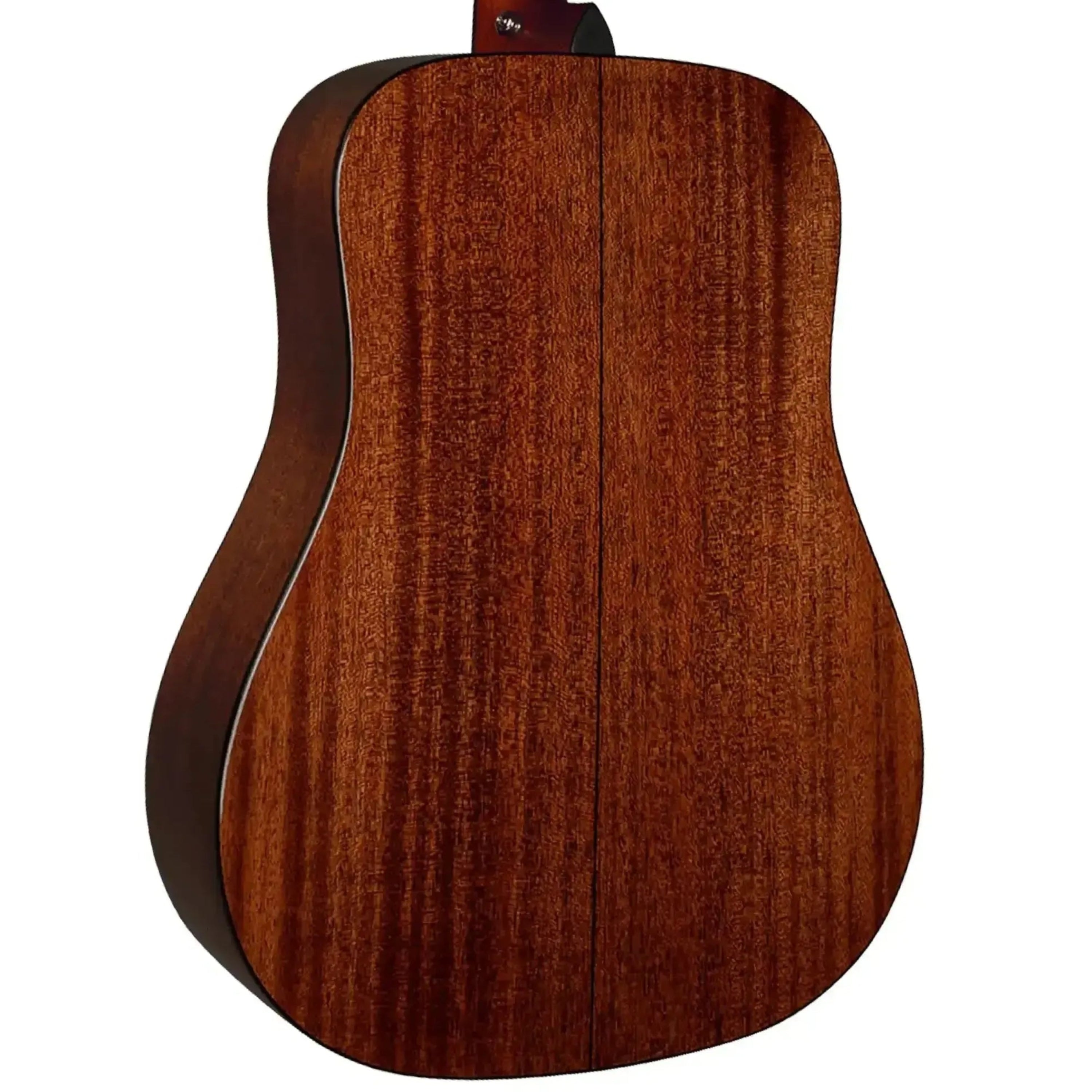 Bristol BL-140E dreadnought acoustic-electric guitar, showing its solid mahogany back and sides.