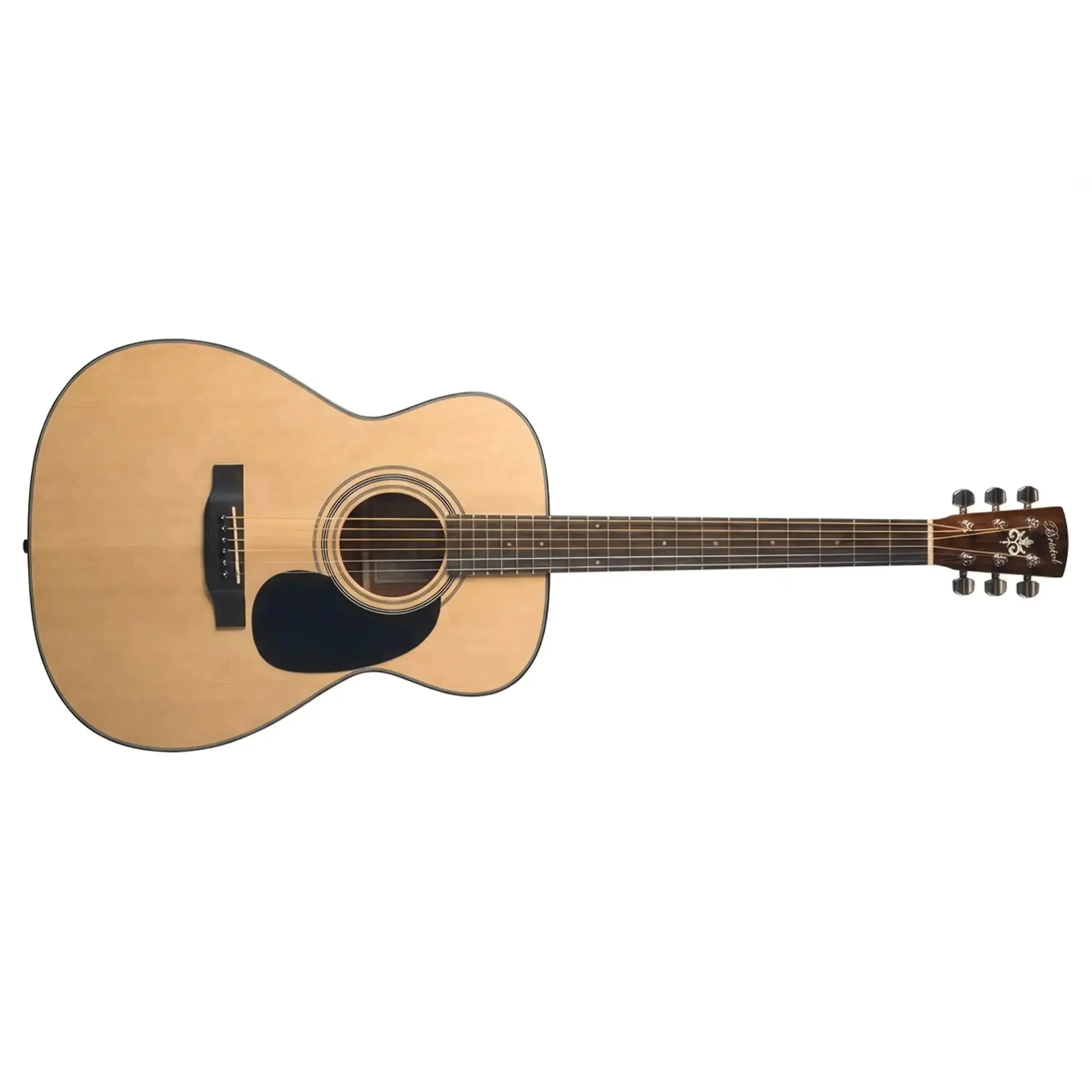 Bristol by Blueridge BM-16 000 acoustic guitar with a natural spruce top and mahogany back.