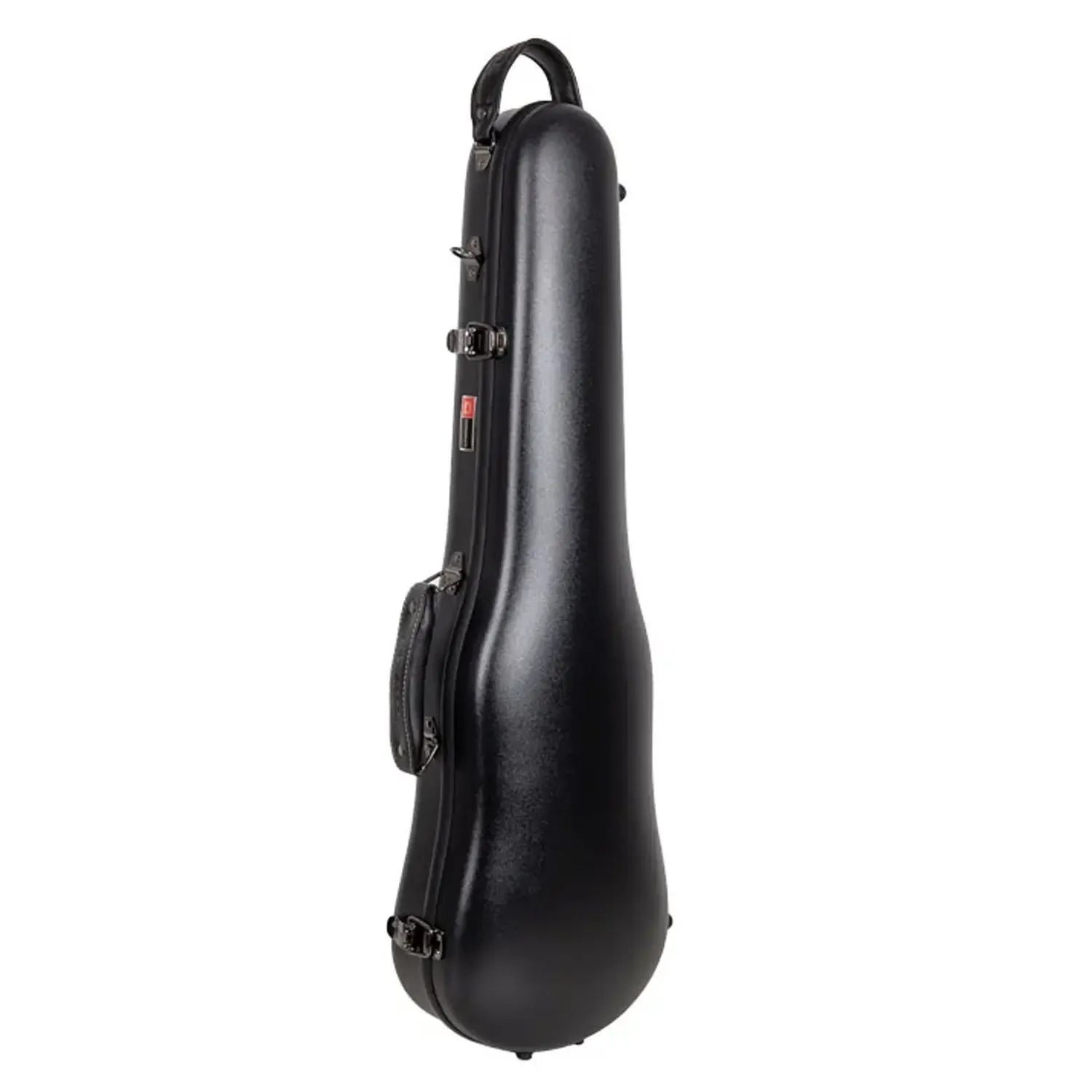 Crossrock CRF4050VF black polycarbonate 4/4 violin flight case with handle and accessory pouch.
