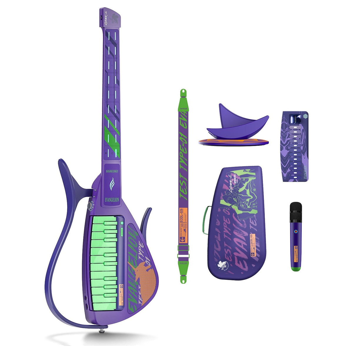 Enya Cyber-G EVA Evangelion edition with its EVA strap, protective bag and accessories