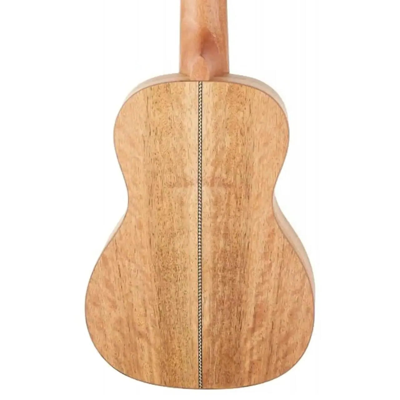 Flight DUC450 Mango Concert Ukulele back, showing natural wood grain and center seam.
