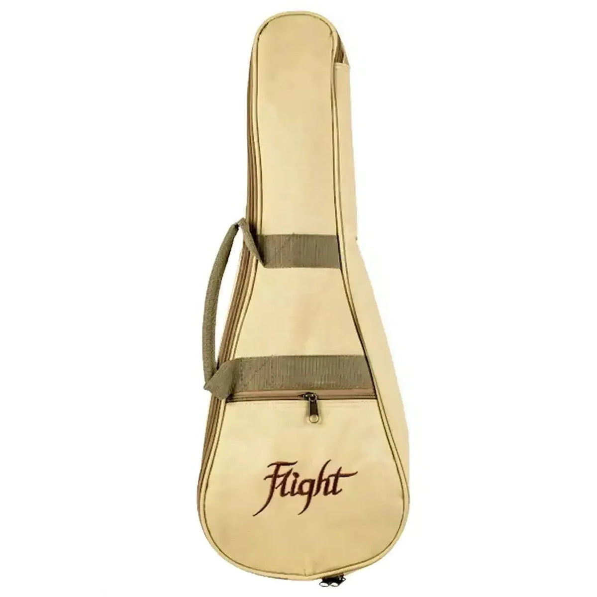 Flight DUC460 Supernatural Series Amara Concert Ukulele gig bag, light beige with "Flight" logo.