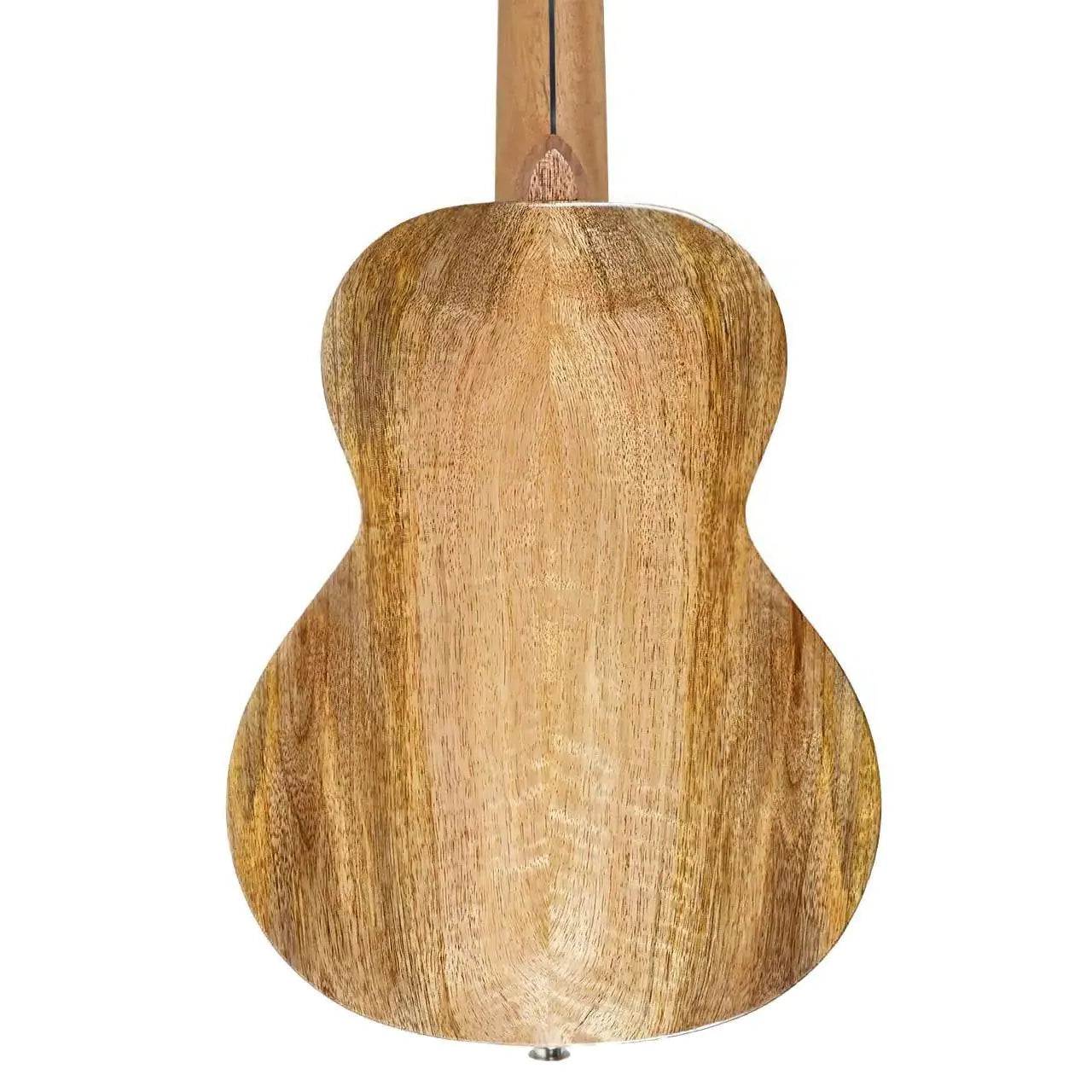 Back of a Flight Songbird TPP Slimline Tenor Ukulele, showcasing its natural mango wood grain.