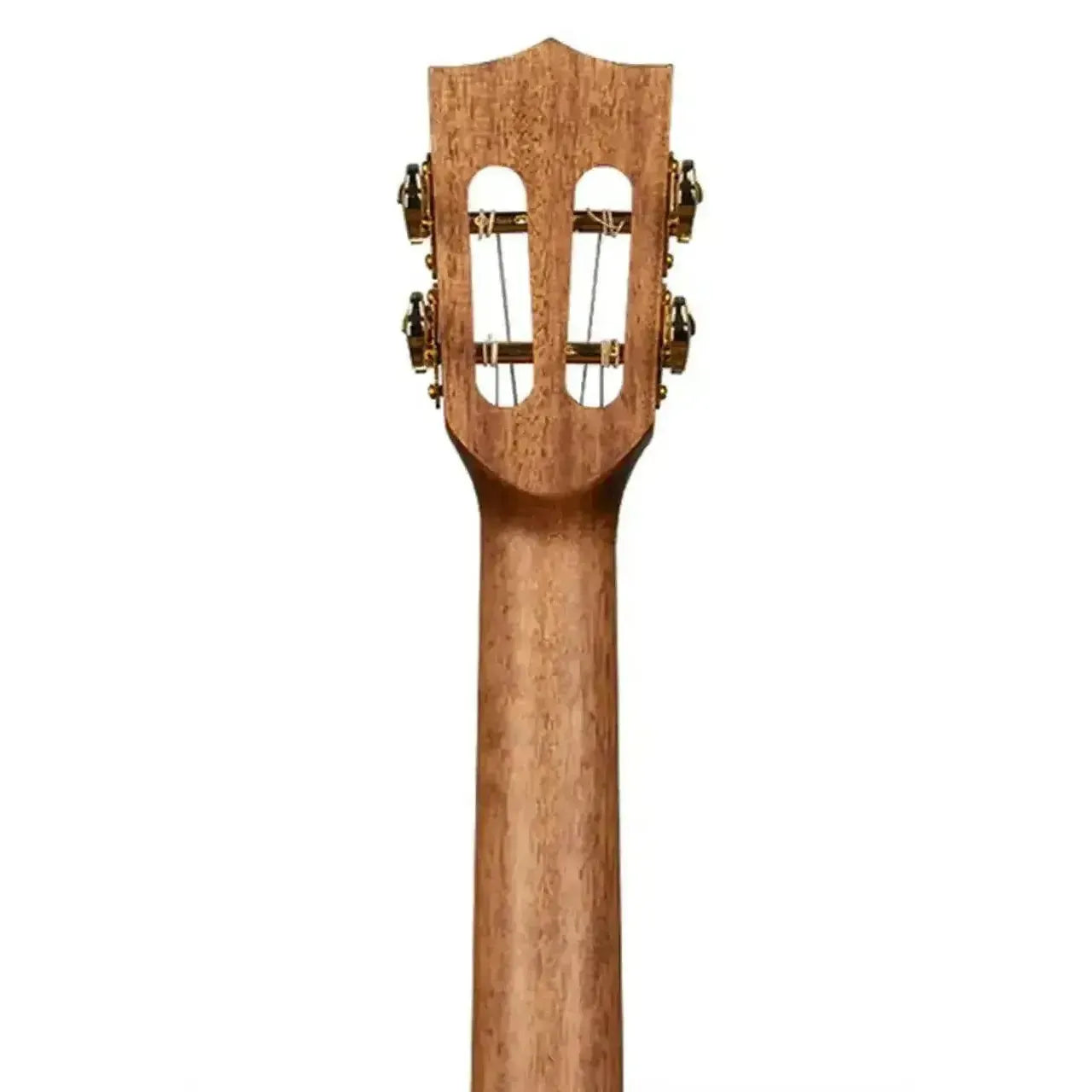 Kala ASCP-B Baritone Ukulele headstock and neck, showing slotted design and gold tuners.