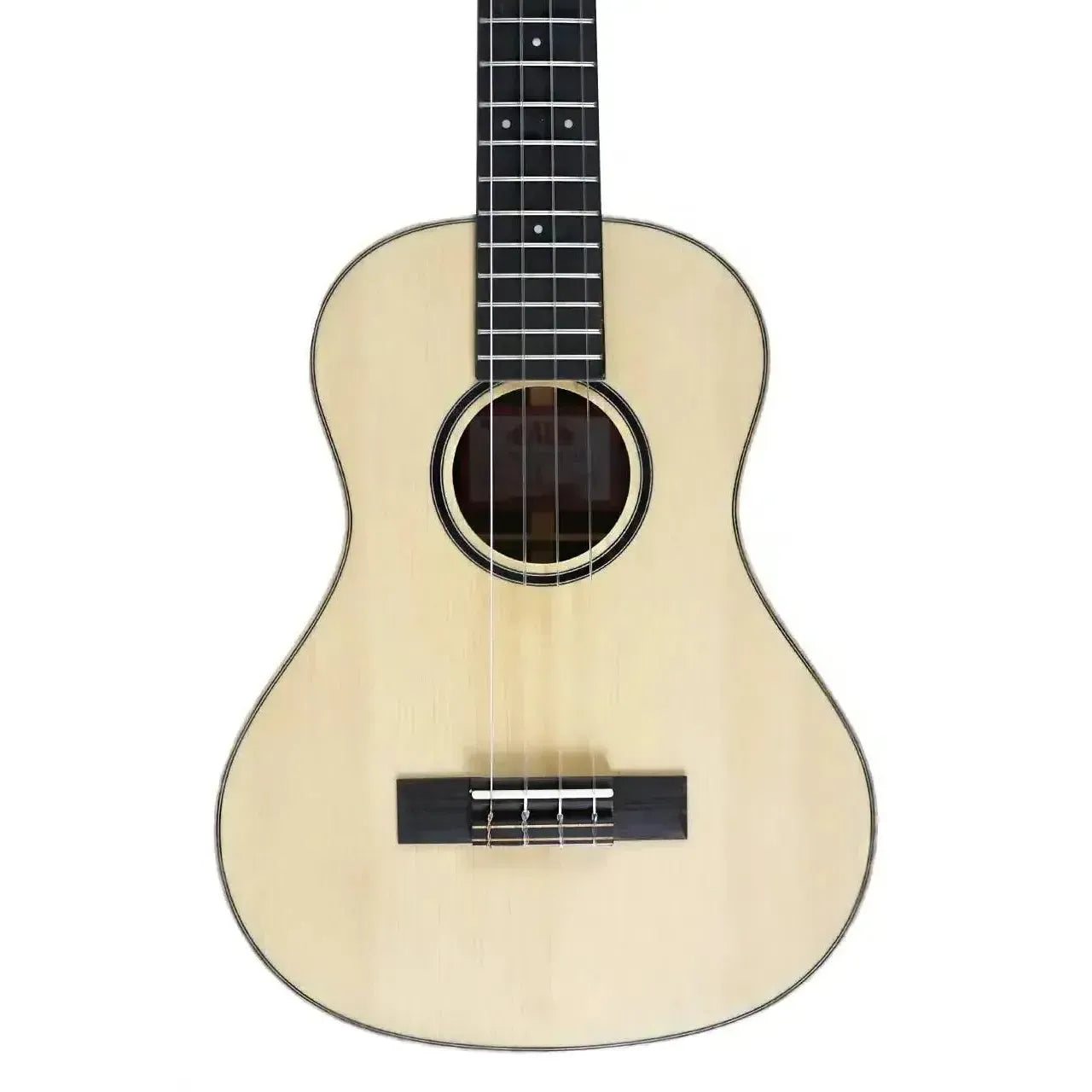 Kala ASZCT-ST Super Tenor Ukulele with light spruce top, dark ebony fretboard, and flamed maple binding.