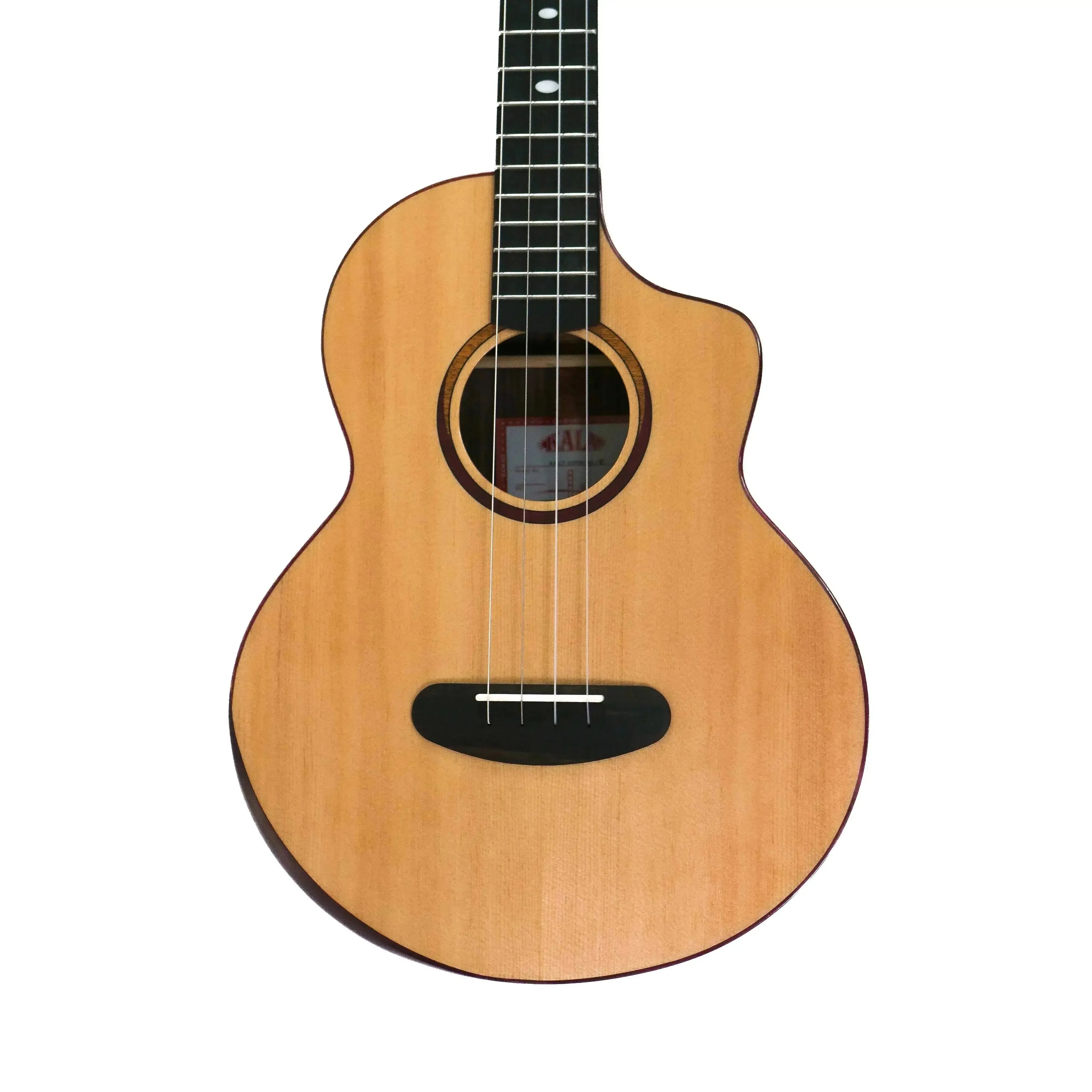 Kala CT-SSRW-BG-C Baritone Ukulele with solid spruce top, rosewood back, glossy finish, and cutaway.