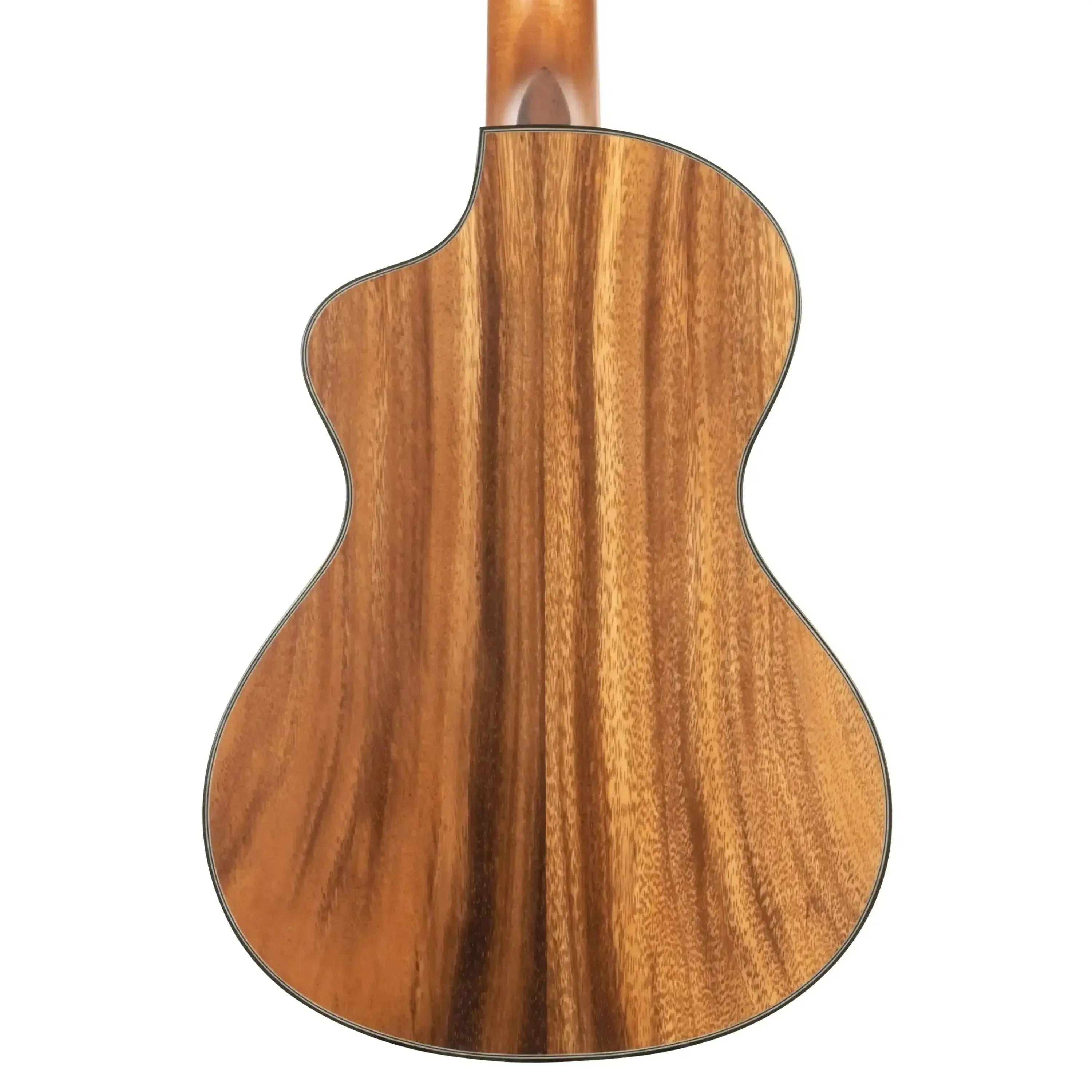Back of Kala CTRG-B Solid Trembesi Metropolitan Baritone Ukulele, showing rich brown wood grain.