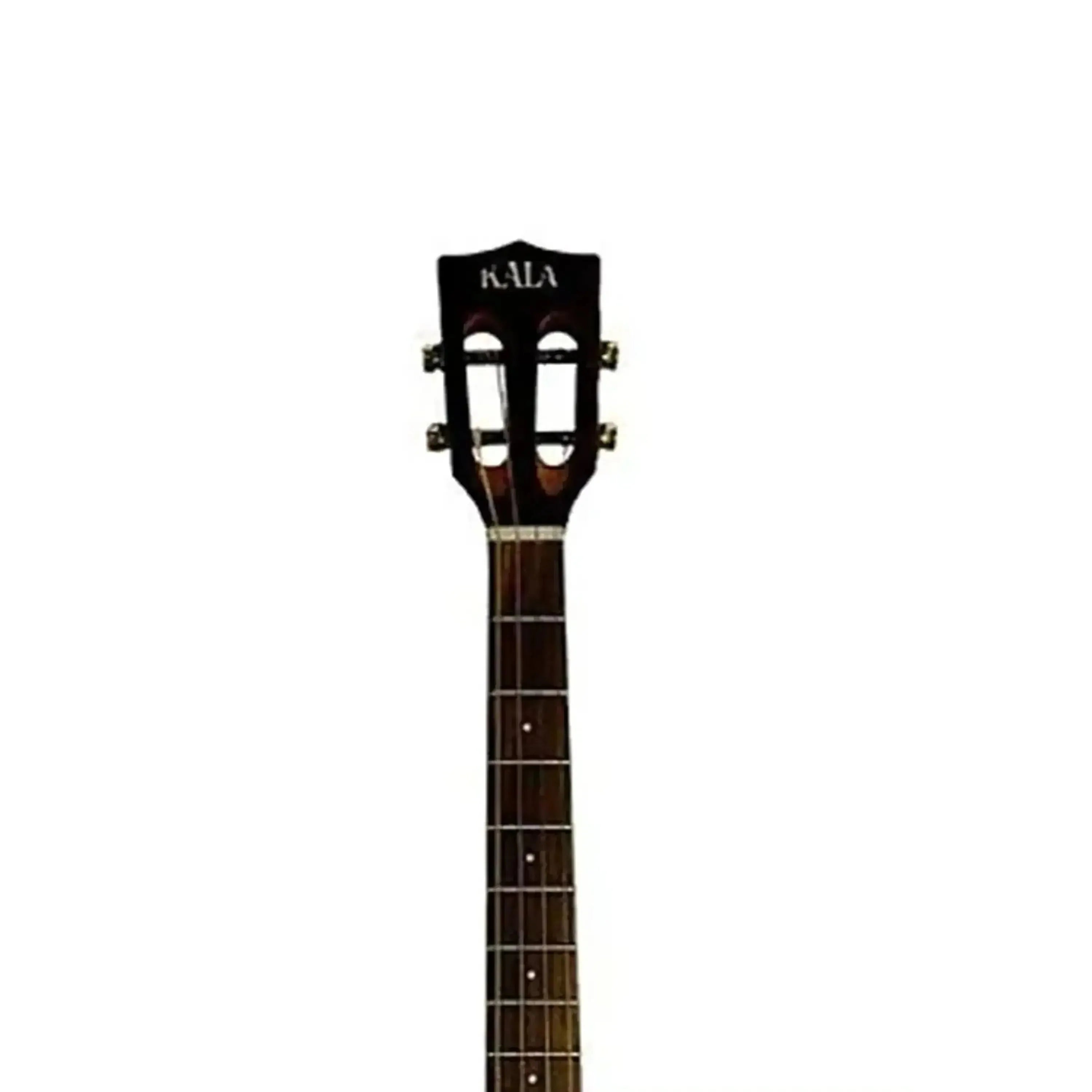 Kala GTR Tenor Guitar headstock and neck with slotted headstock and ebony fretboard.