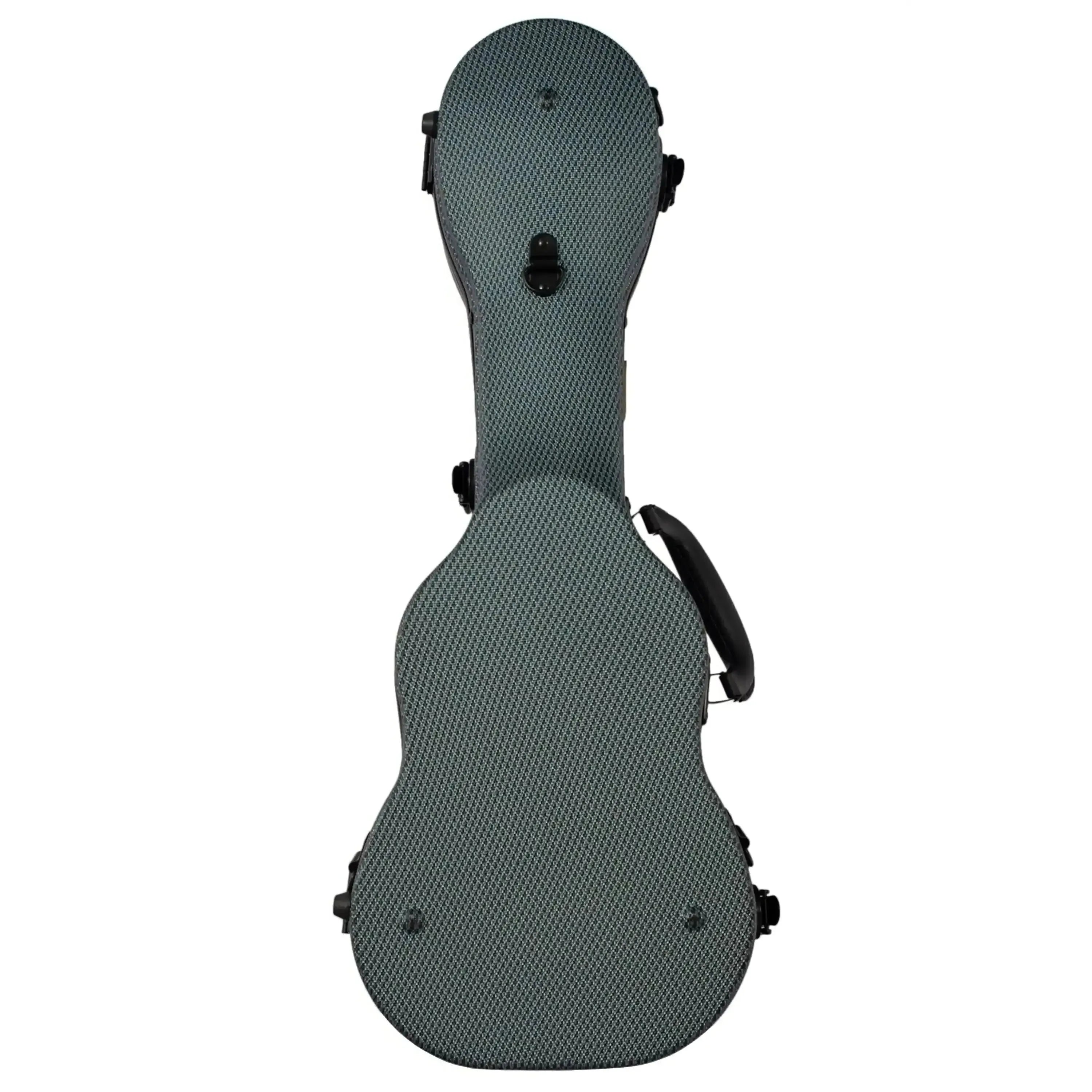 Kala HC-CHAR-T ABS molded tenor ukulele hardshell case with black hardware and aluminum edges.