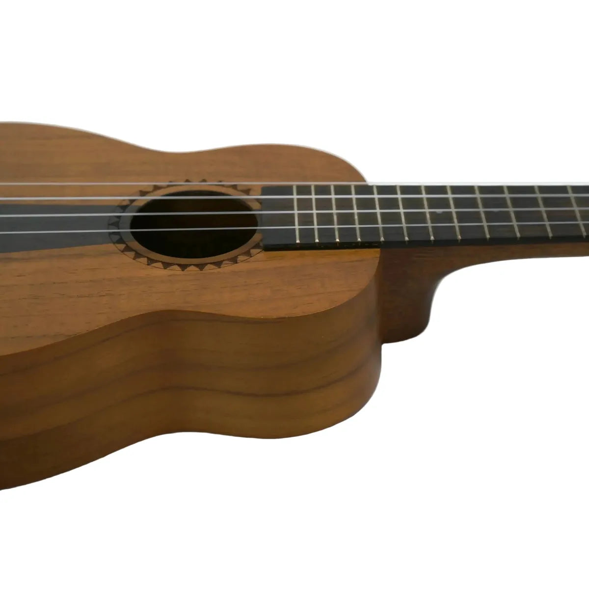 Kala JT-SLNG Longneck Soprano Ukulele with natural wood finish, black fretboard, and soundhole rosette.