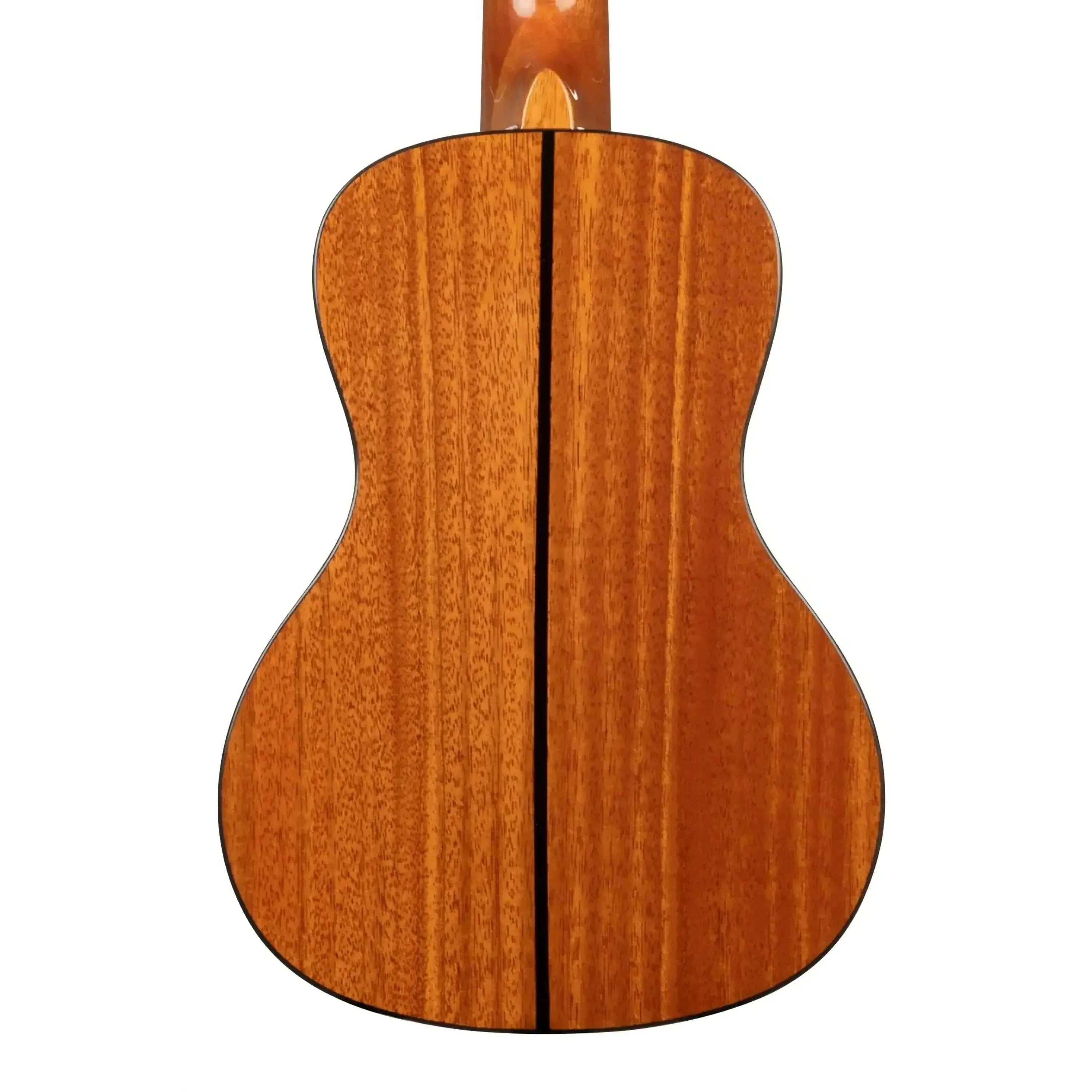 Back of Kala KA-SCG Concert Ukulele, showing rich mahogany wood grain and dark center strip.