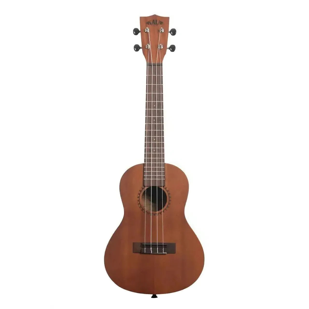 Kala Concert Ukulele with mahogany body, satin finish, and Aquila Super Nylgut strings.