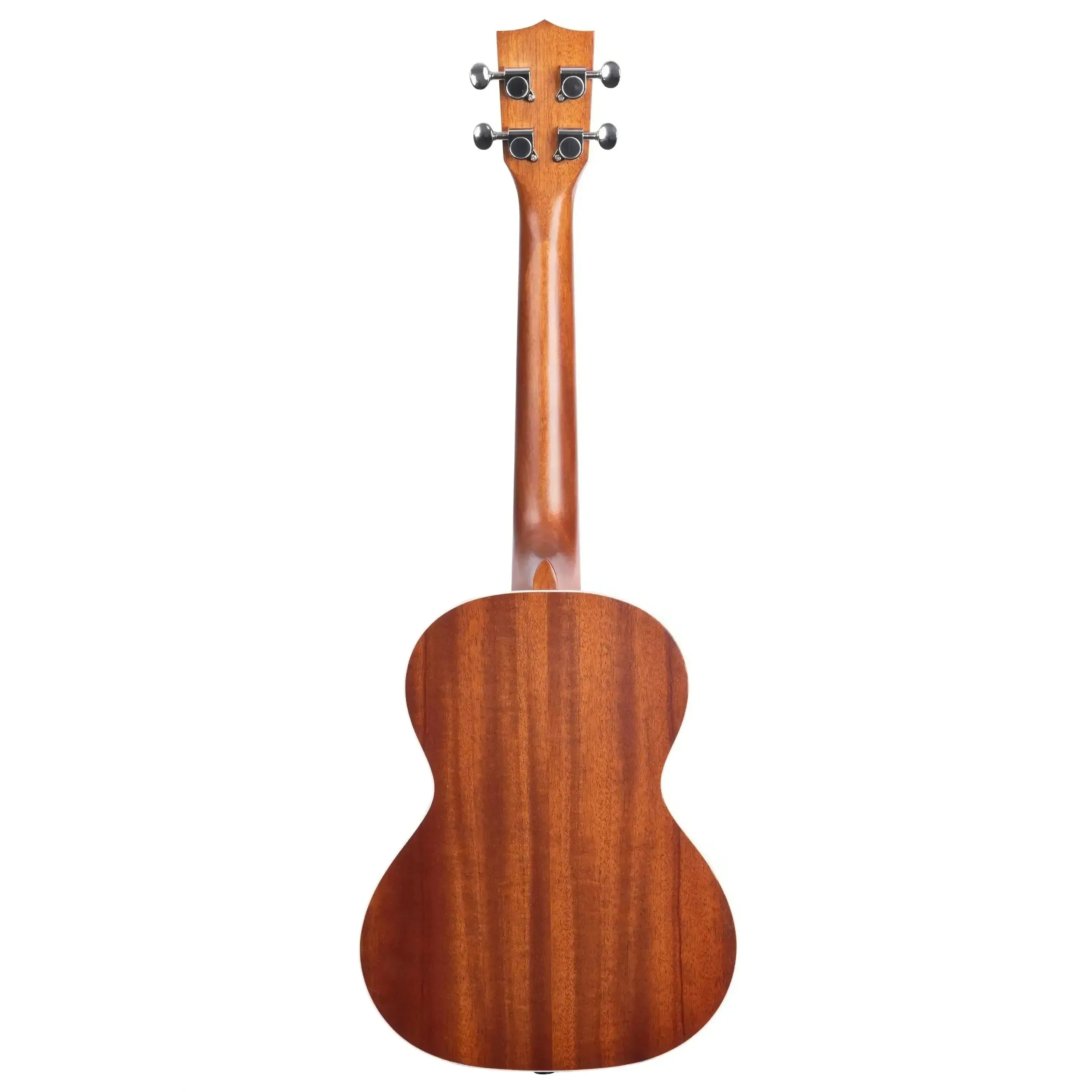 Kala Mandy Harvey tenor ukulele, back view, mahogany laminate with satin finish.