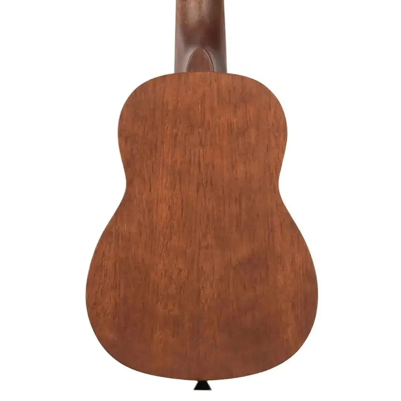 Back of a Kala Meranti Soprano Ukulele with a smooth satin finish and rich brown wood grain.