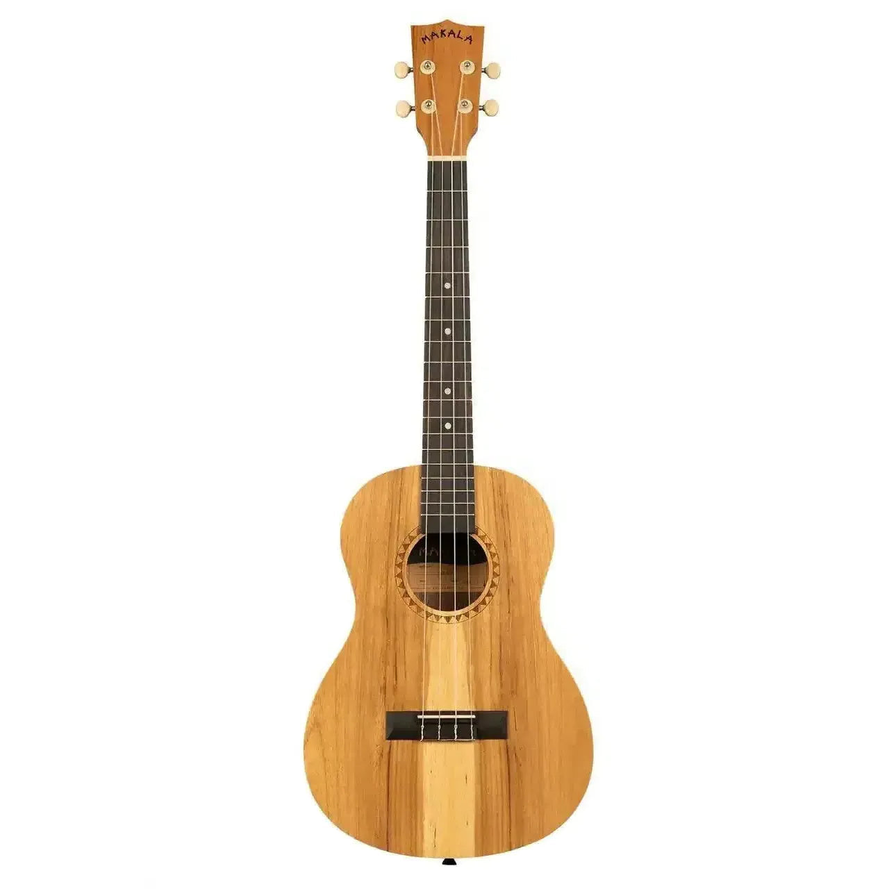 Kala Makala Indonesian Acacia Baritone Ukulele with light wood grain and satin finish.