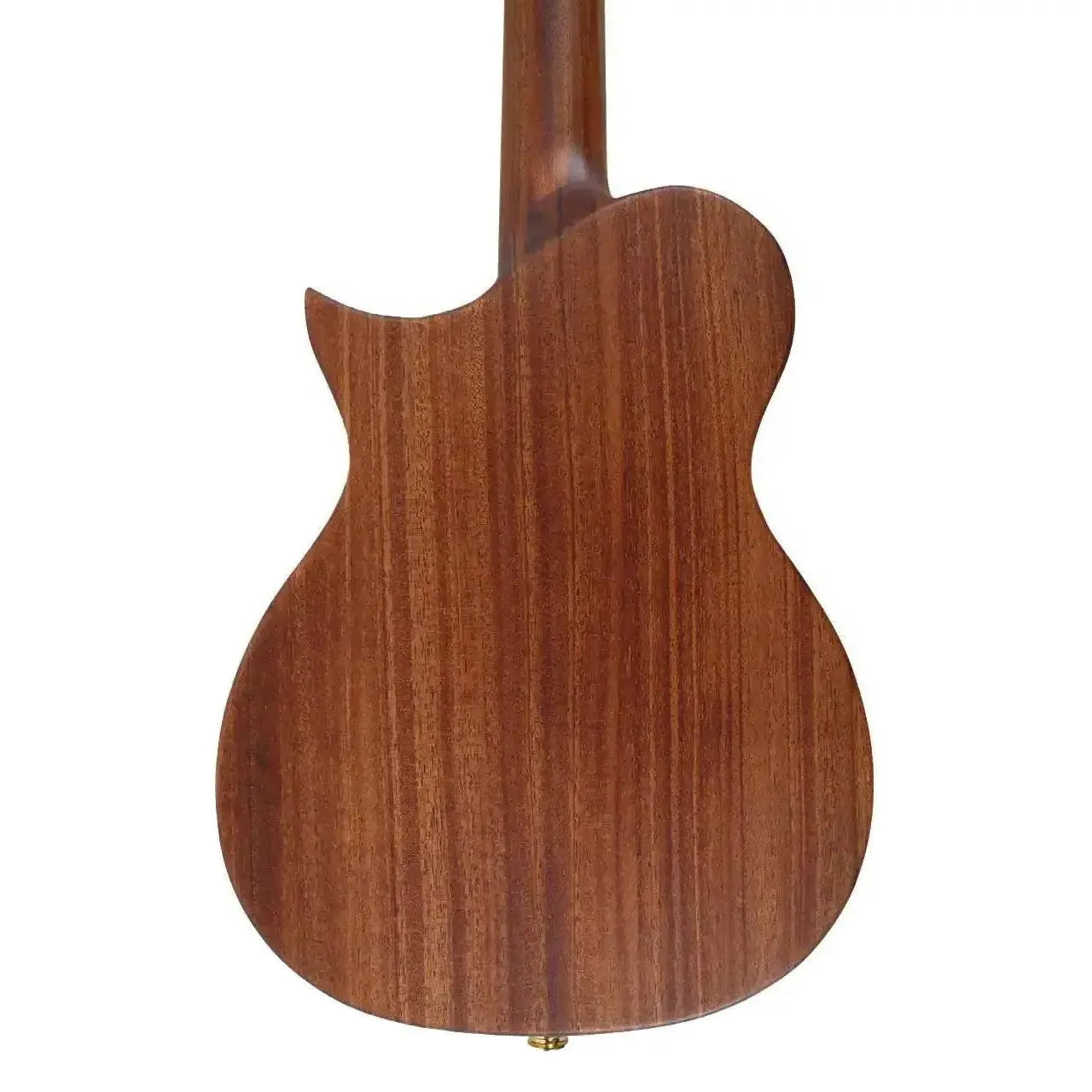 Back of a Kala NSL-T Emperor Revelator Tenor Ukulele, showing its rich Honduran mahogany wood grain.