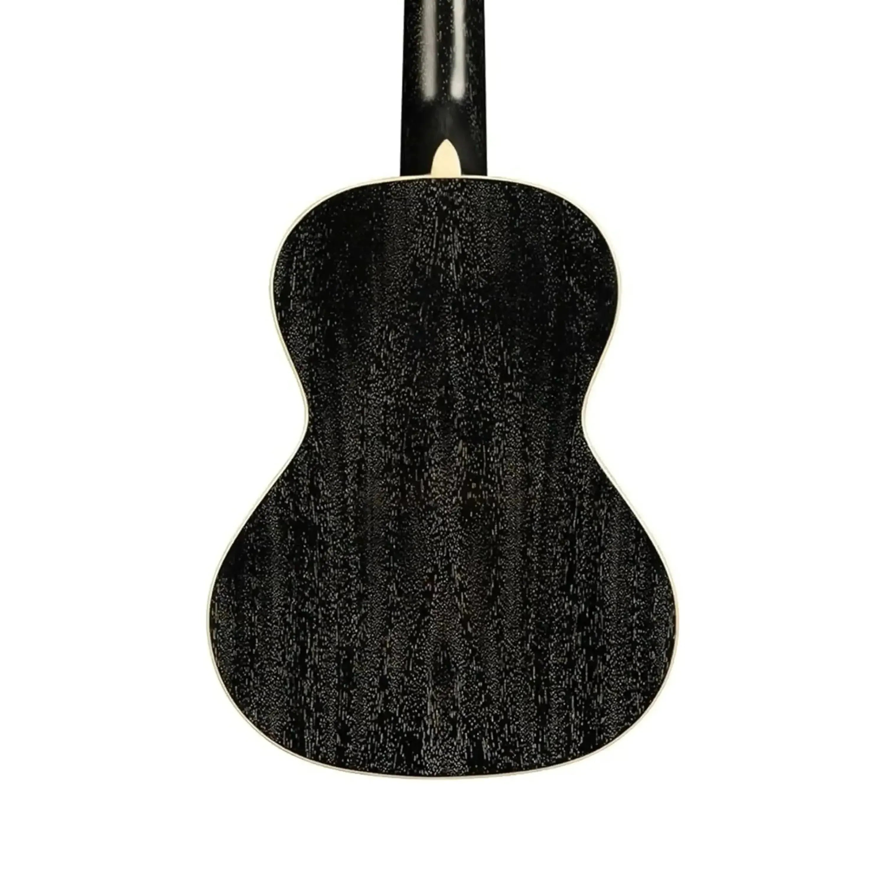 Back of a Kala SDH-T Tenor Ukulele, featuring dark "doghair" mahogany with cream binding.