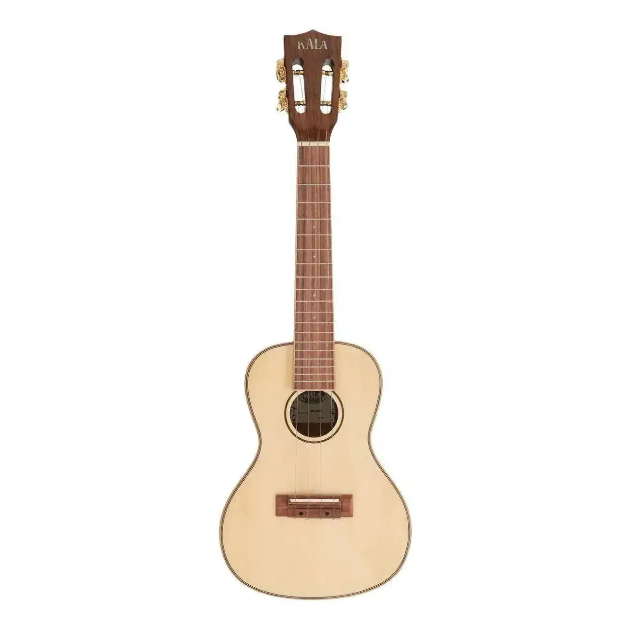 Kala SKCG Solid Spruce Top Concert Ukulele with glossy finish and slotted headstock.