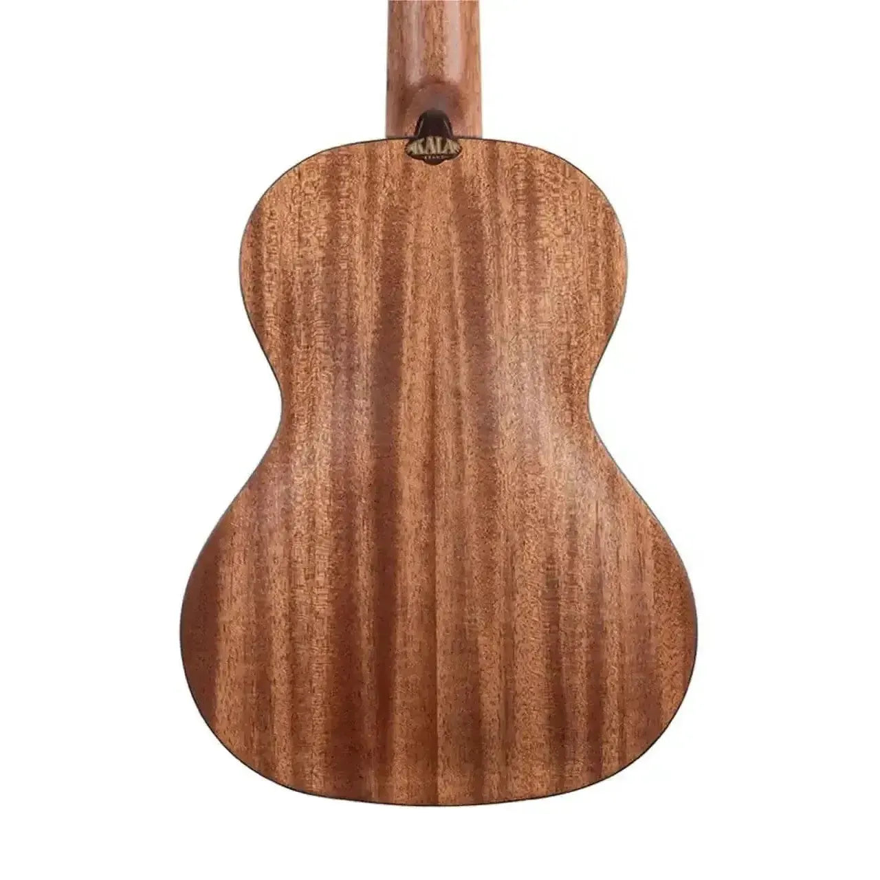 Back of a Kala Travel Thinbody Tenor Ukulele, showing its mahogany wood grain and satin finish.
