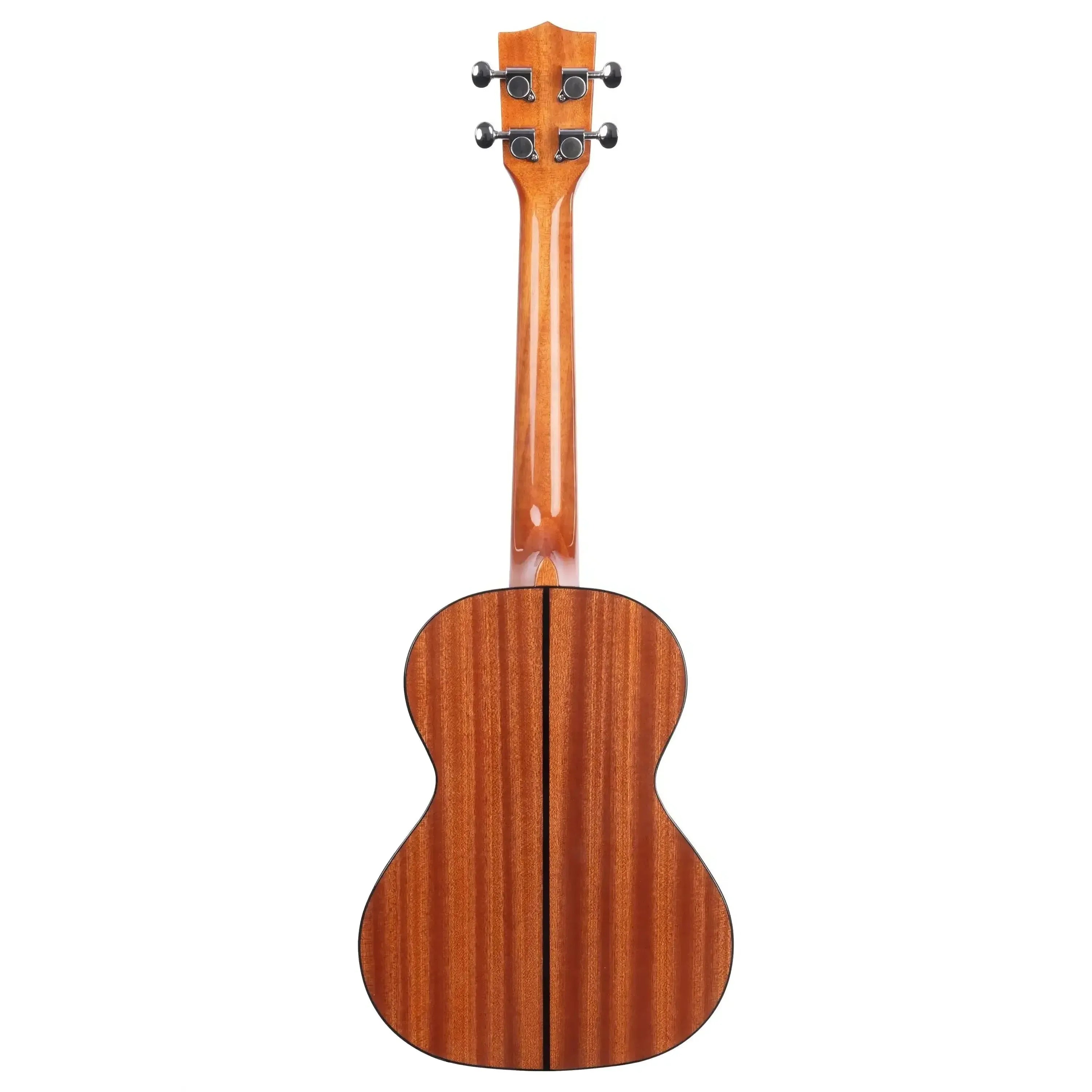 Kala STG Tenor Ukulele back, showing mahogany laminate, glossy finish, and black binding.