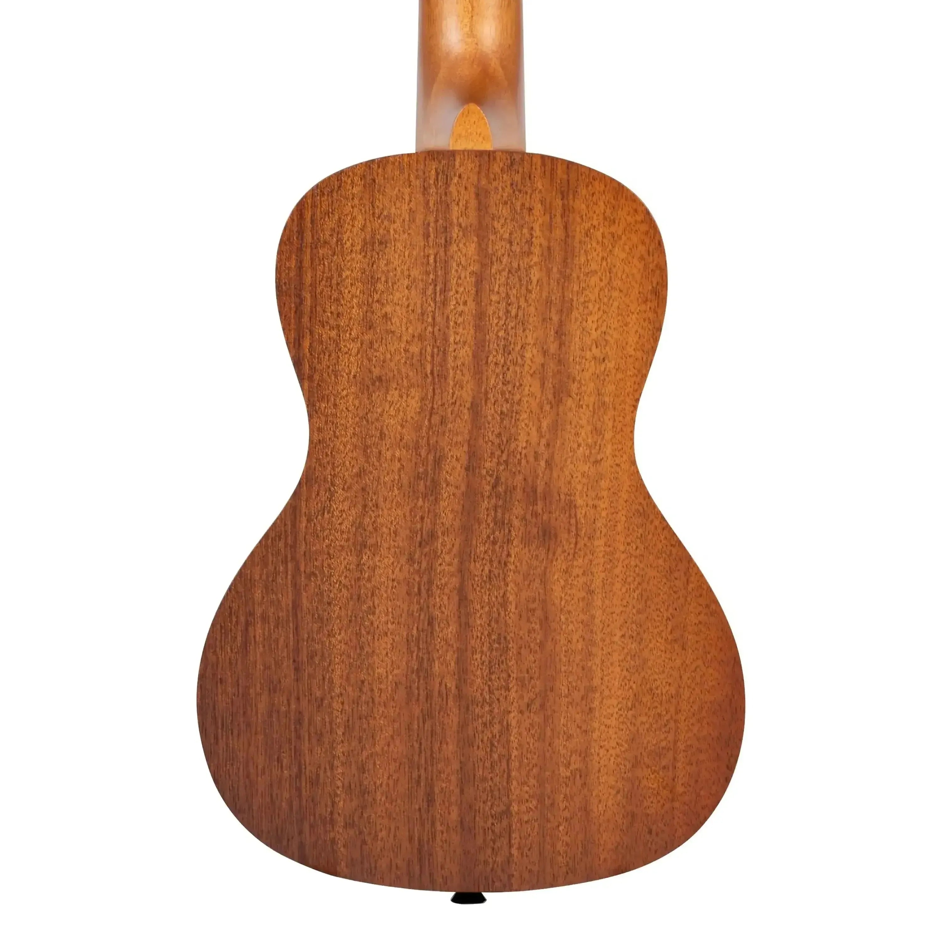 Back of a Kala SURF-SURFSUP Concert Ukulele, showing its mahogany wood grain and satin finish.