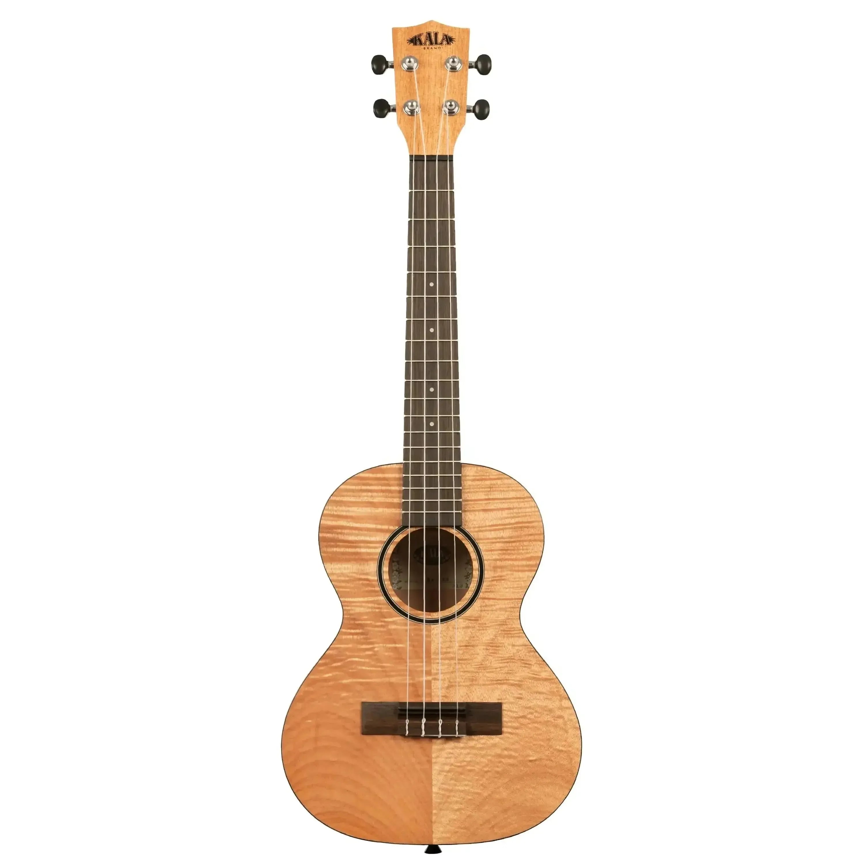 Kala TEM Exotic Mahogany Tenor Ukulele with satin finish, rosewood fingerboard, and black binding.
