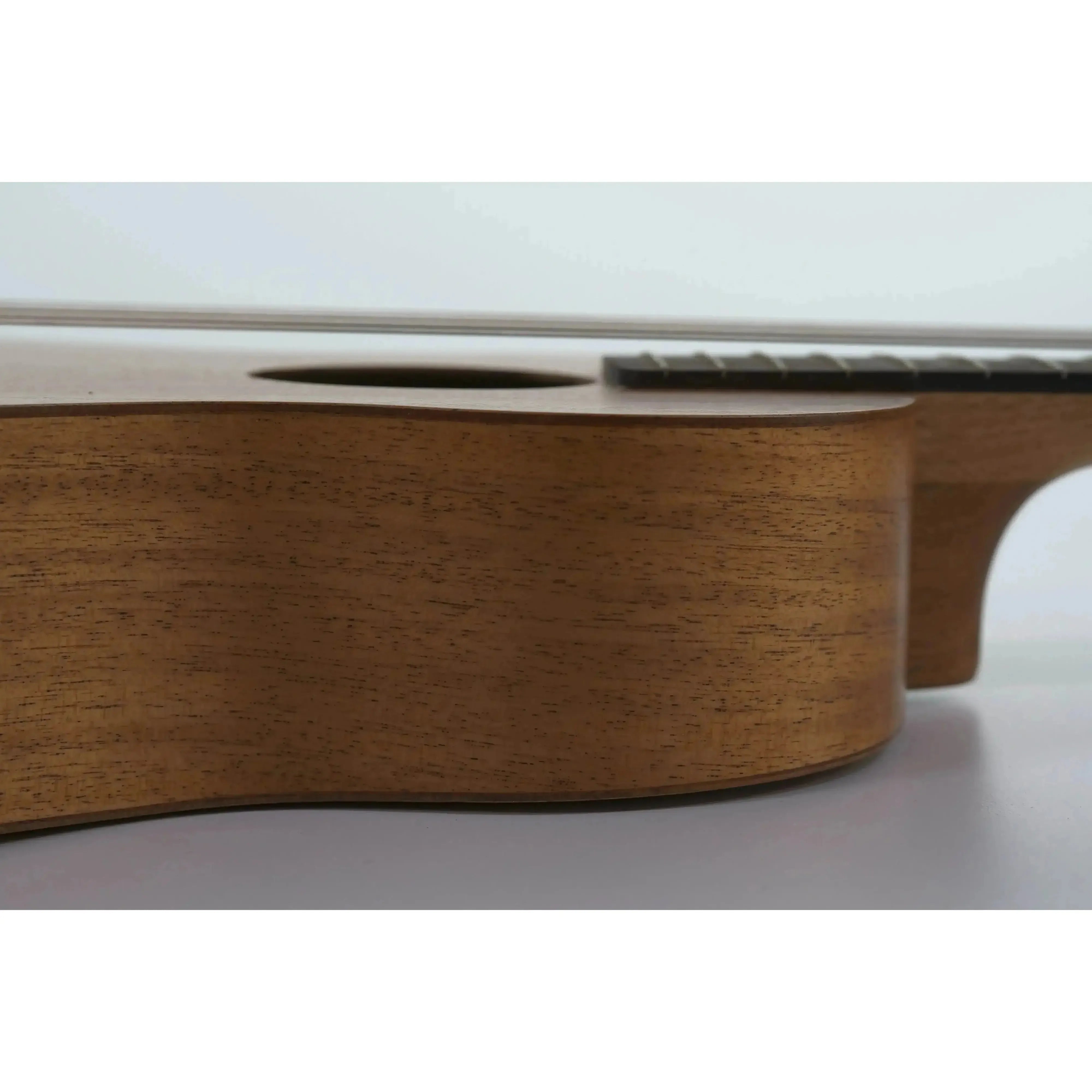 Kala Mahogany Wanderer Acoustic-Electric U•BASS body with satin finish and soundhole.