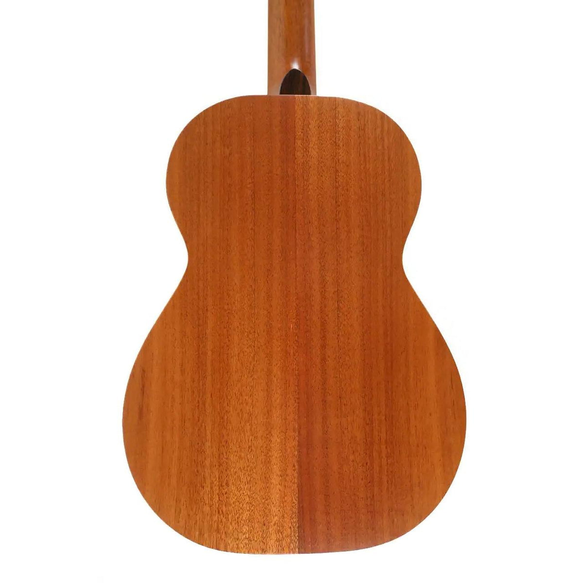 Kamaka HF-4 Hawaiian Koa baritone ukulele body back with the neck joint at the top